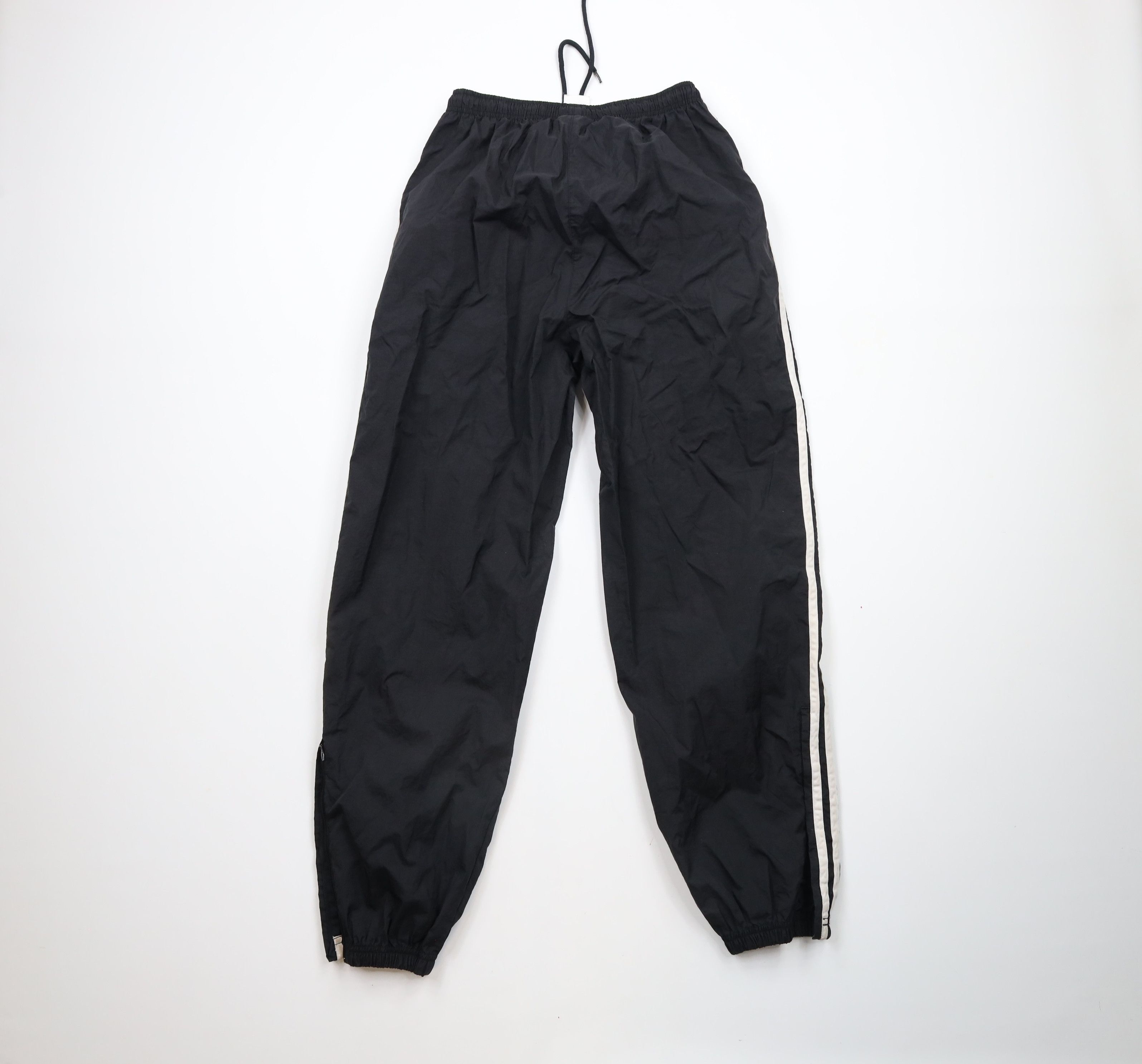 Adidas × Vintage Vintage 90s Adidas Out Striped Nylon Joggers Pants Black Size US 34 / EU 50 - 9 Thumbnail