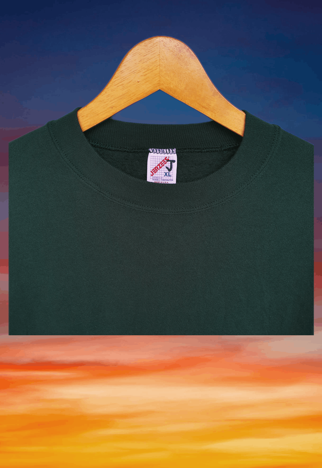 Jerzees Streetwear Vintage 80s/90s Blank Jerzees Sweatshirt Size US XL / EU 56 / 4 - 4 Thumbnail