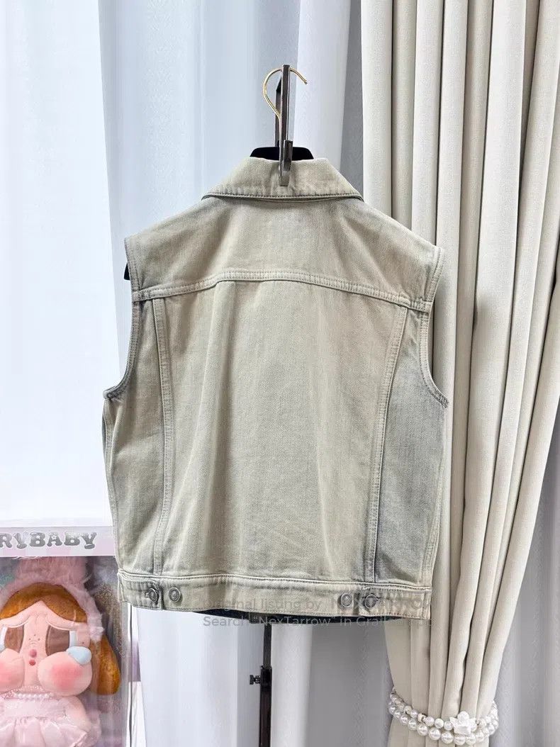 Dior Dior Make an old lapel sleeveless denim jacket vest Size XS / US 0-2 / IT 36-38 - 3 Thumbnail