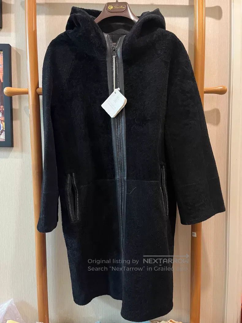 Brunello Cucinelli Brunello Cucinelli Double-faced Leather and Fur Coat Size XS / US 0-2 / IT 36-38 - 2 Thumbnail