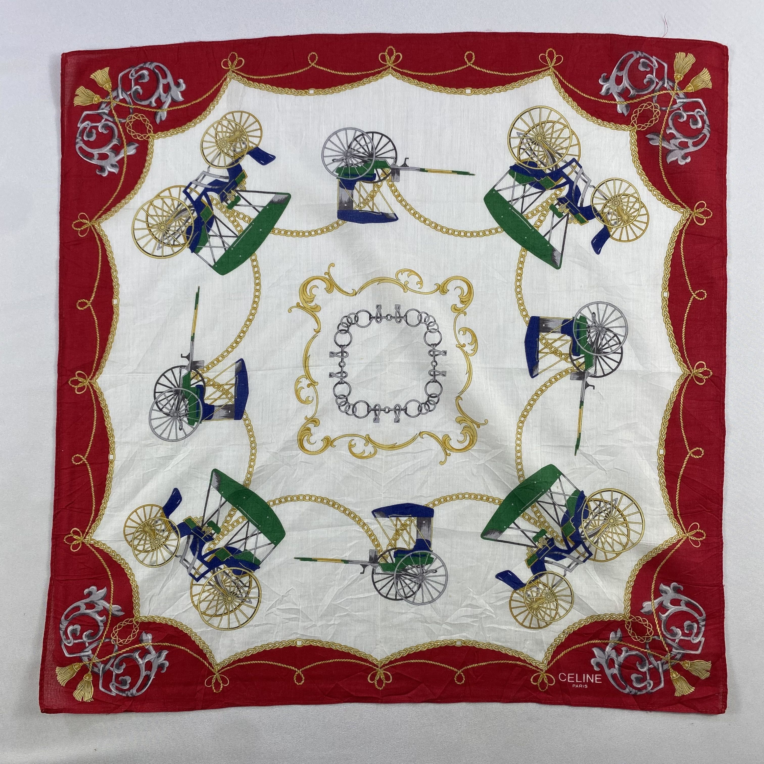 Celine × Vintage Celine Bandana/ Handkerchief / Neckerchief Size ONE SIZE - 3 Thumbnail
