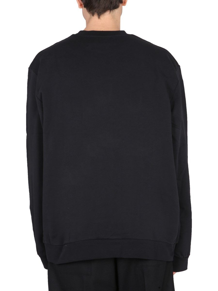 Raf Simons o1y0325 Logo Crewneck Sweatshirt in Black Size US L / EU 52-54 / 3 - 3 Thumbnail
