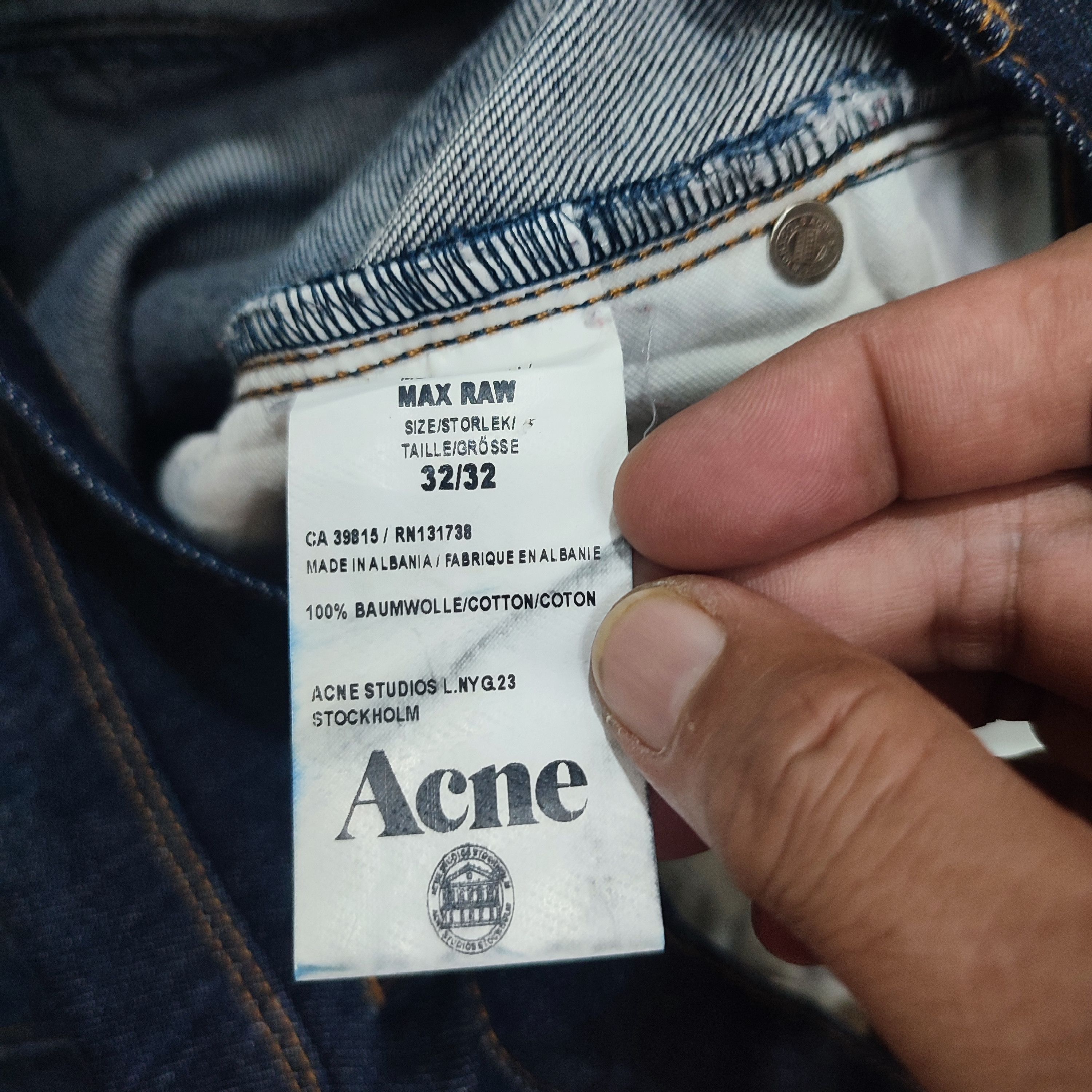 Acne Studios × Designer 🔥STEALS🔥Very Rare Acne Studio Max Raw Denim Size US 32 / EU 48 - 8 Thumbnail