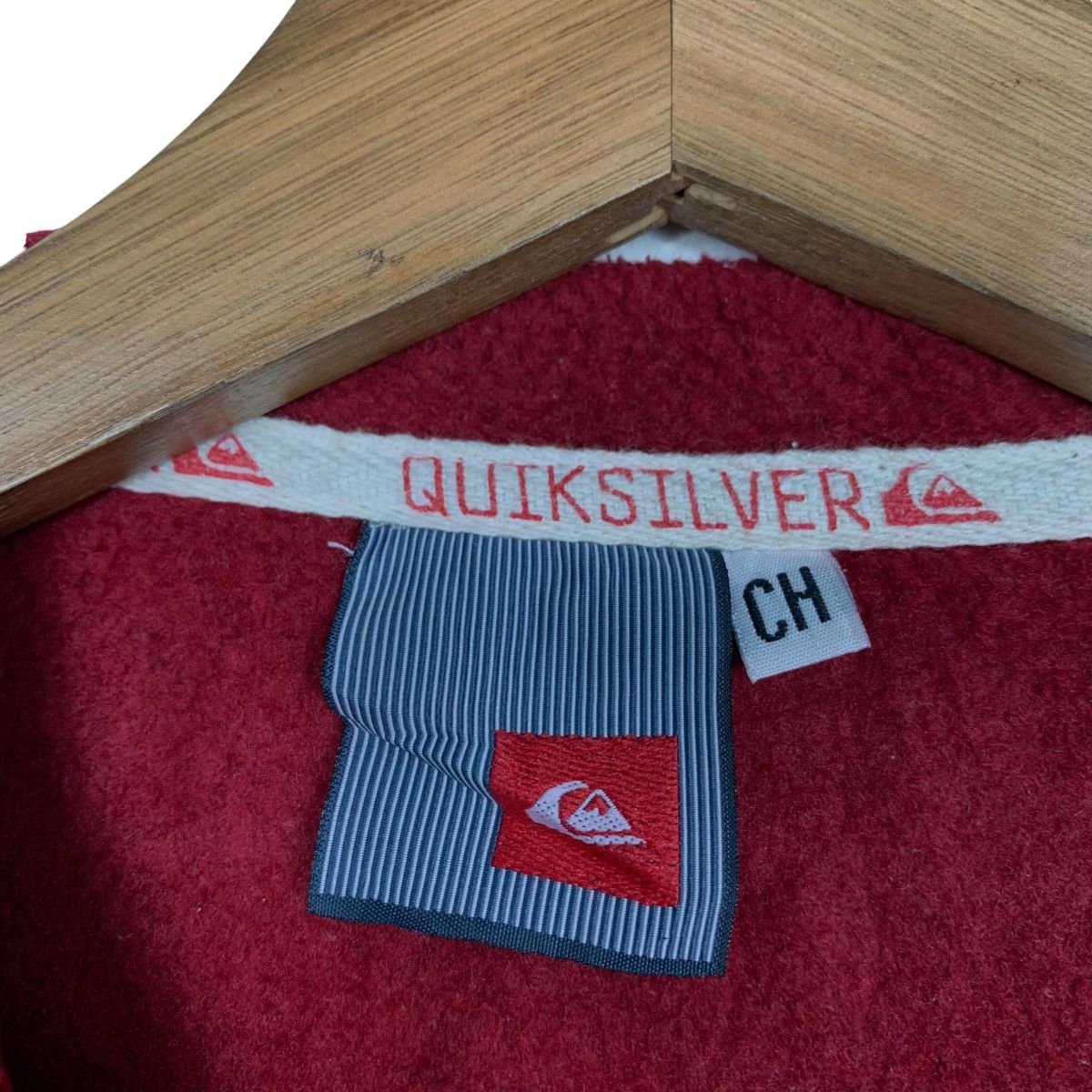Quiksilver QUIKSILVER Pullover Red Fleece Crewneck Sweater #1585-C71 Size US L / EU 52-54 / 3 - 11 Thumbnail
