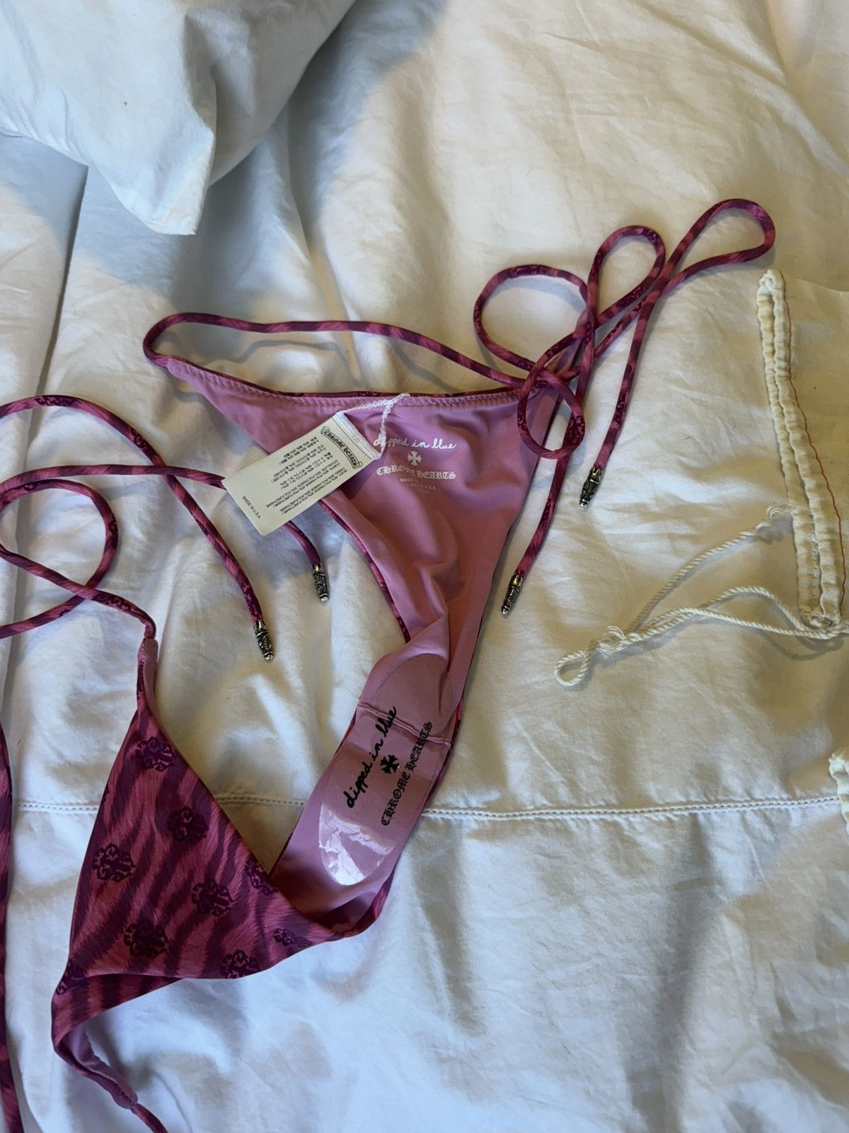 Chrome Hearts Chrome Hearts Dipped in Blue Tiger Print Dagger Bikini Set Size ONE SIZE - 6 Thumbnail