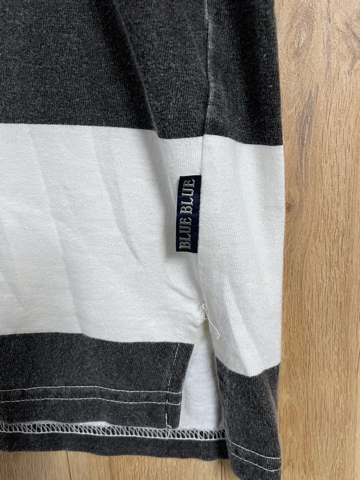Blue Blue Japan × HOLLYWOOD RANCH MARKET × Okura Vintage Blue Blue Japan Boarder T shirt XL Okura HRM Size US XL / EU 56 / 4 - 4 Thumbnail