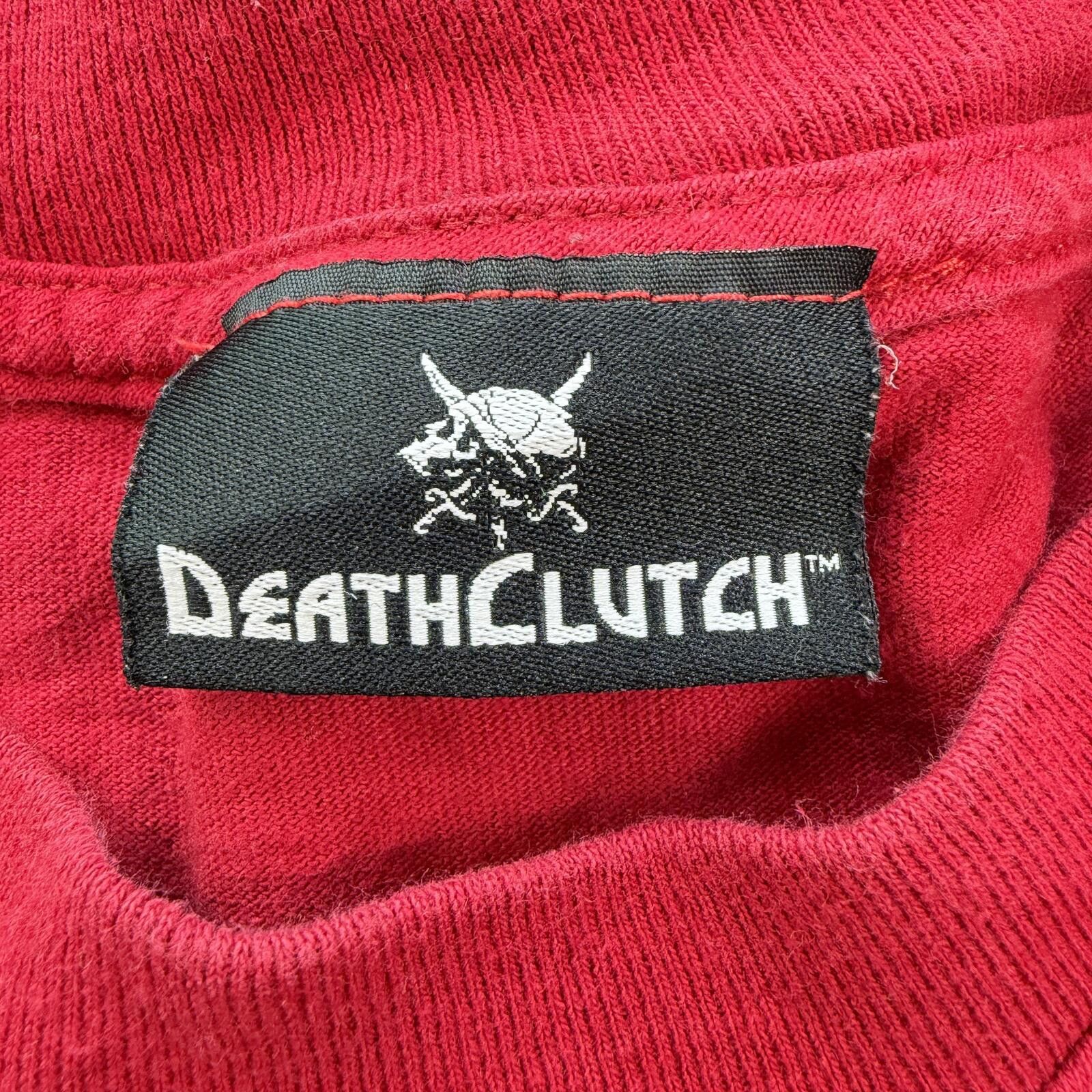 Other Vintage Y2K DeathClutch Skull Band T Shirt Red Hardcore 2XL Size US XXL / EU 58 / 5 - 4 Thumbnail