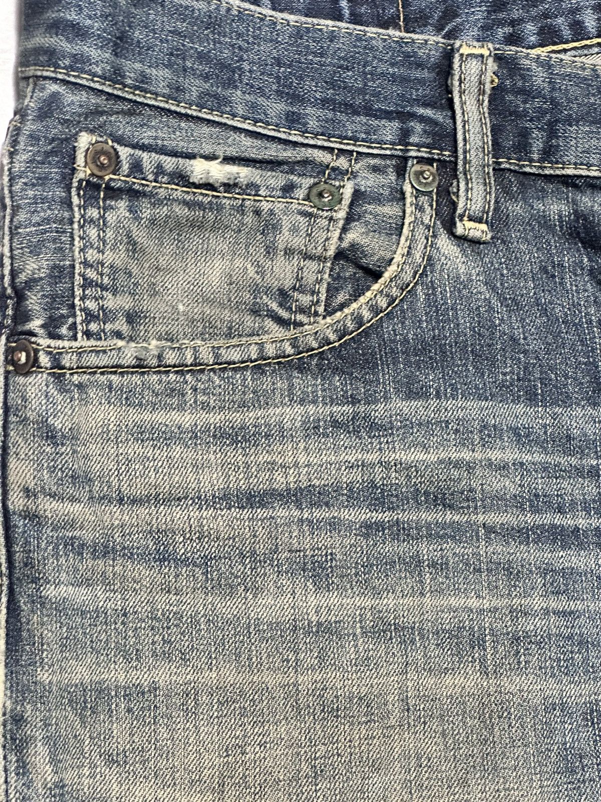 Levi's Levi’s 502 Regular Tapered Fit MudWash Distressed Faded Jean Size US 34 / EU 50 - 6 Thumbnail