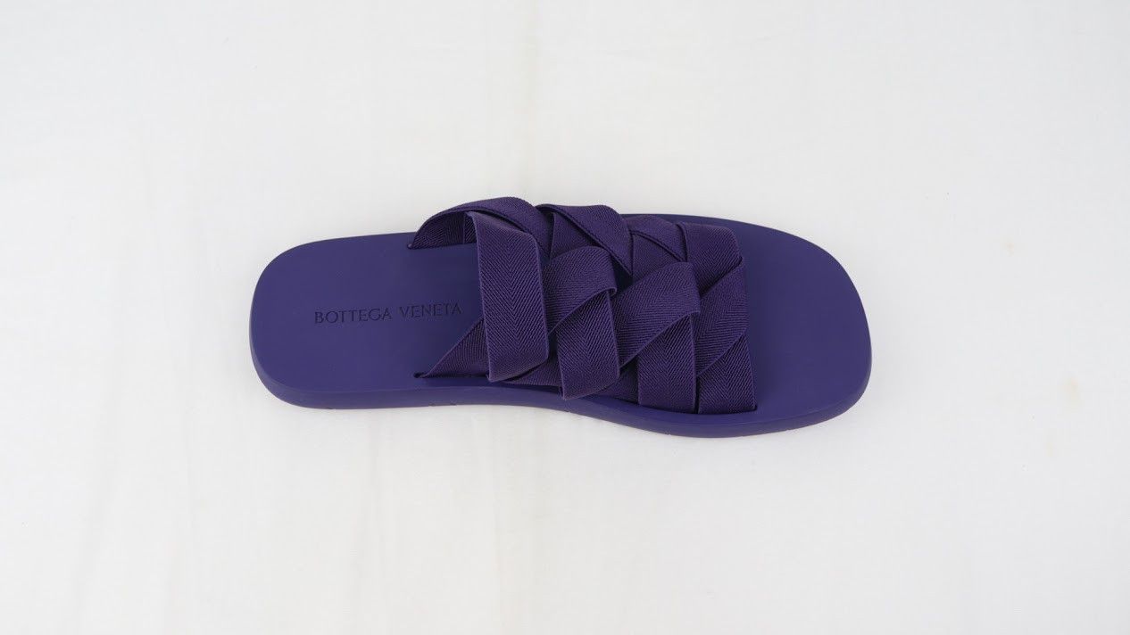 Bottega Veneta o1rshd1 Intrecciato Starfish Plat Sandal in Blue Size US 10 / EU 43 - 8 Thumbnail