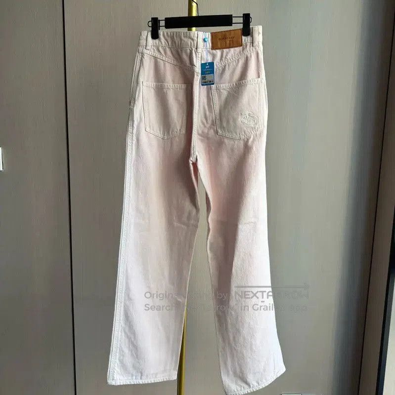 Burberry Burberry Pink Cotton Women's Jeans. Size 28" / US 6 / IT 42 - 2 Thumbnail