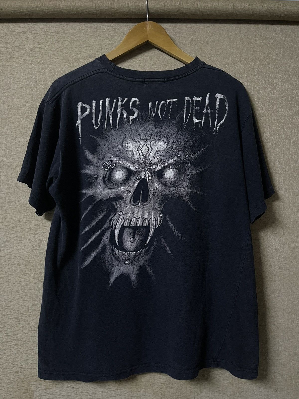 Japanese Brand Japan Cross Keys Punks Not Dead Mirror Punk Skull Tshirt Size US L / EU 52-54 / 3 - 7 Thumbnail