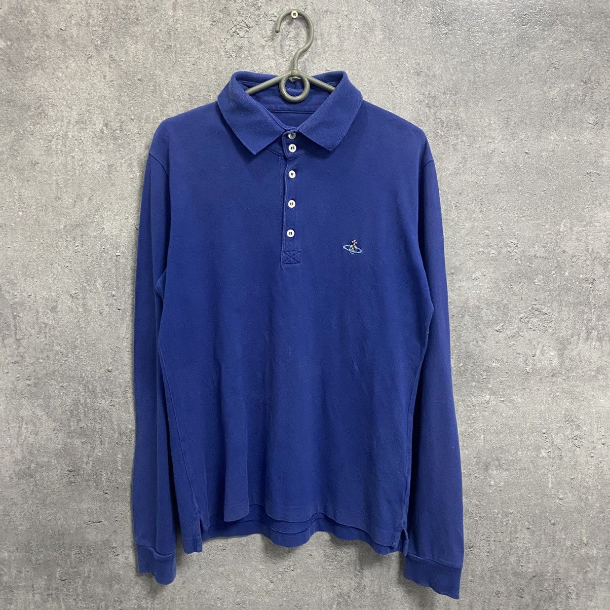 Vivienne Westwood VINTAGE VIVIENNE WESTWOOD POLO LONG SLEEVE BLUE Size US L / EU 52-54 / 3 - 1 Thumbnail