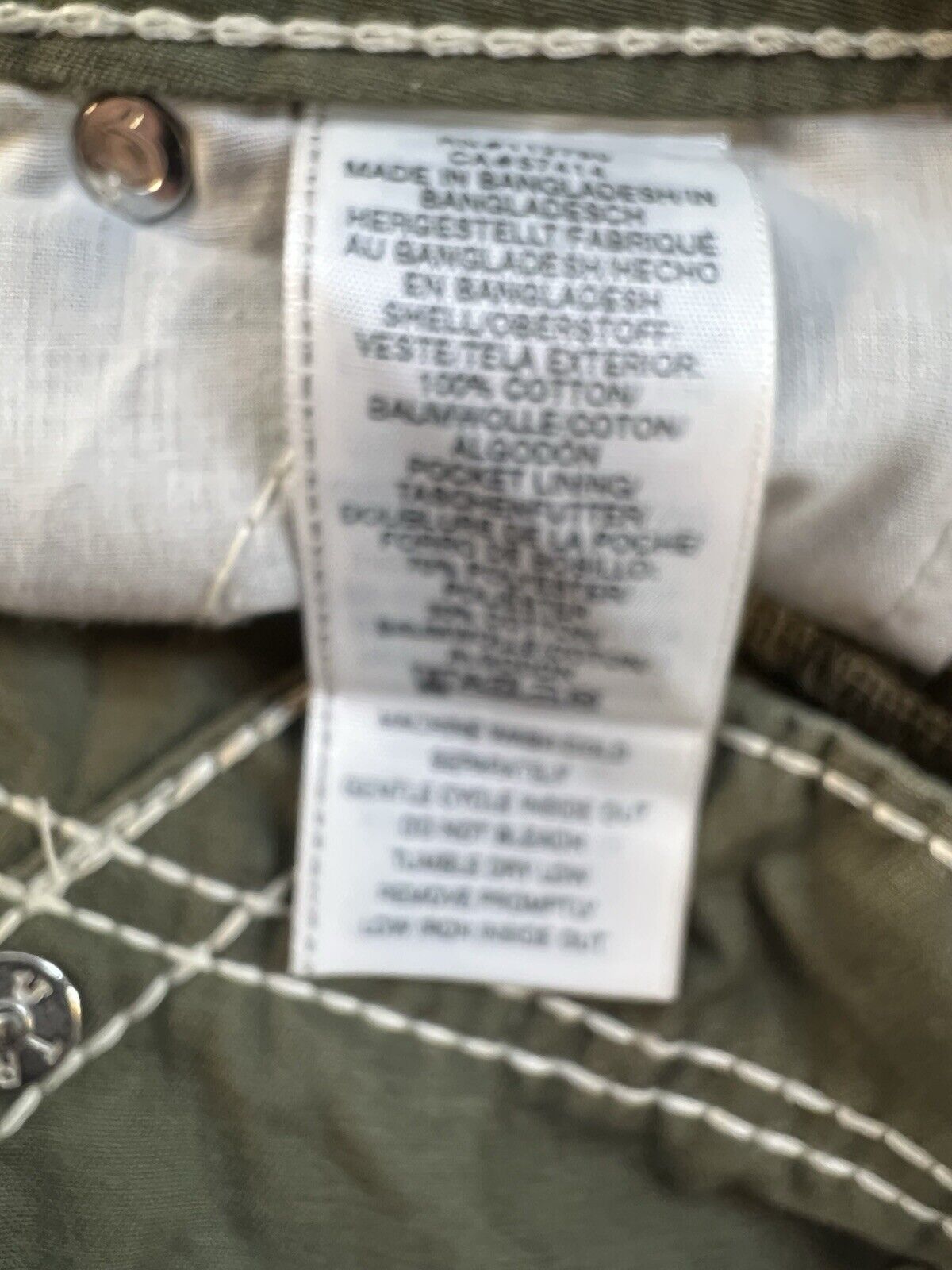 True Religion Men’s 46 Cargo Shorts Military Green Baggy Size US 44 / EU 60 - 4 Thumbnail