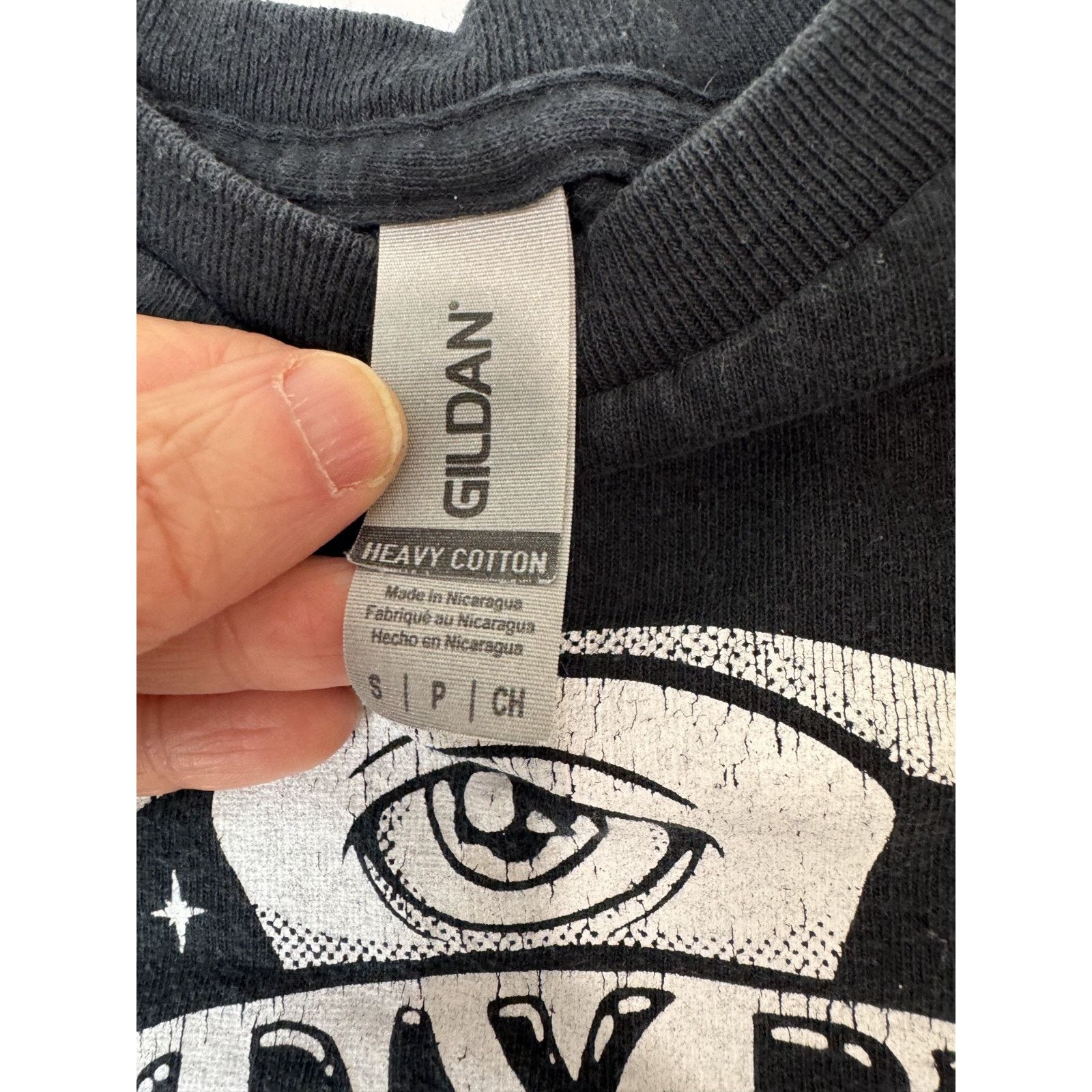 Gildan Halloween Graphic Tee Skull Freakshow Grunge Black Small Size US S / EU 44-46 / 1 - 3 Thumbnail
