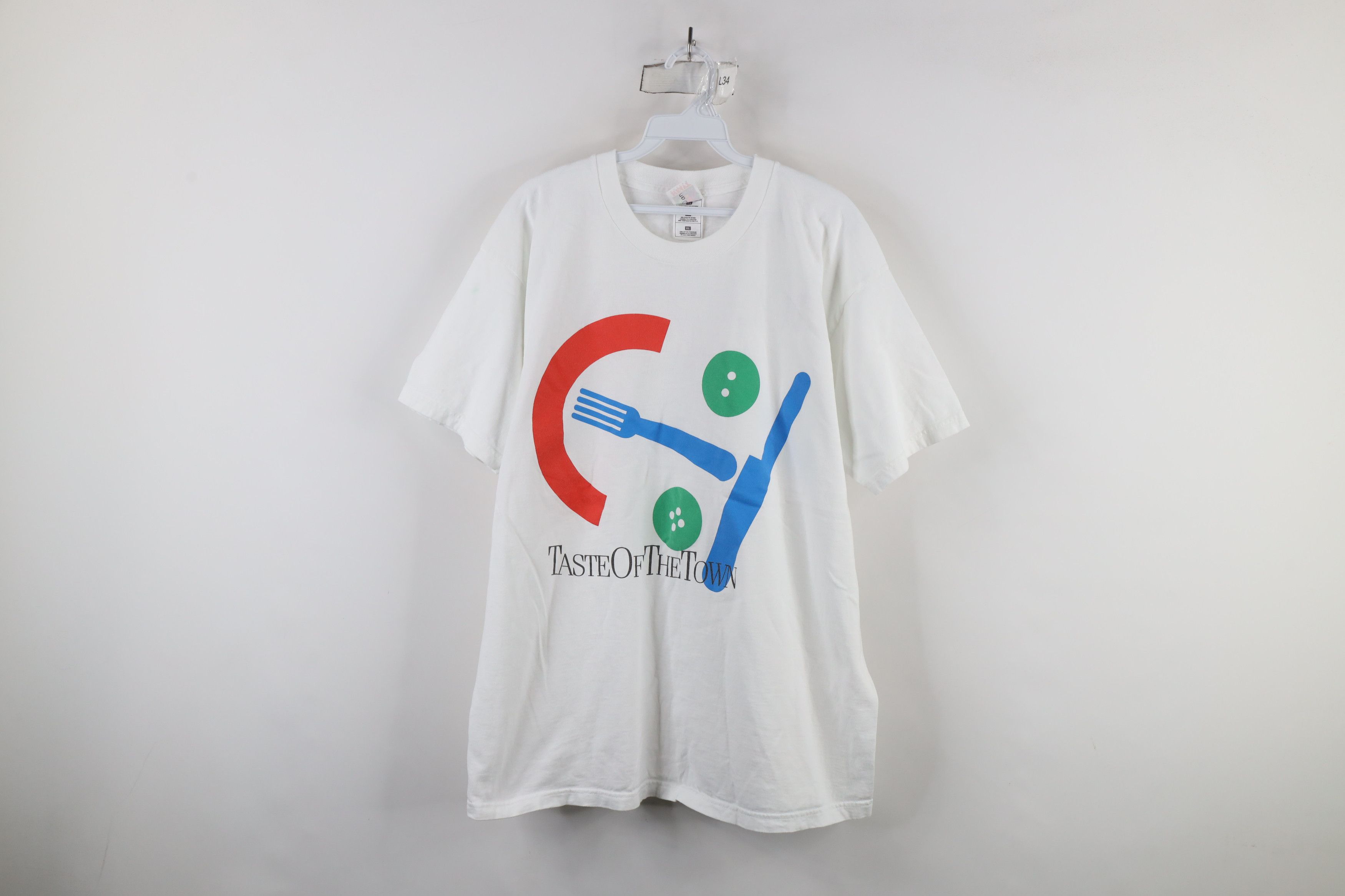Vintage Vintage 90s of the Town Toledo Restaurants T-Shirt White Size US XL / EU 56 / 4 - 1 Thumbnail