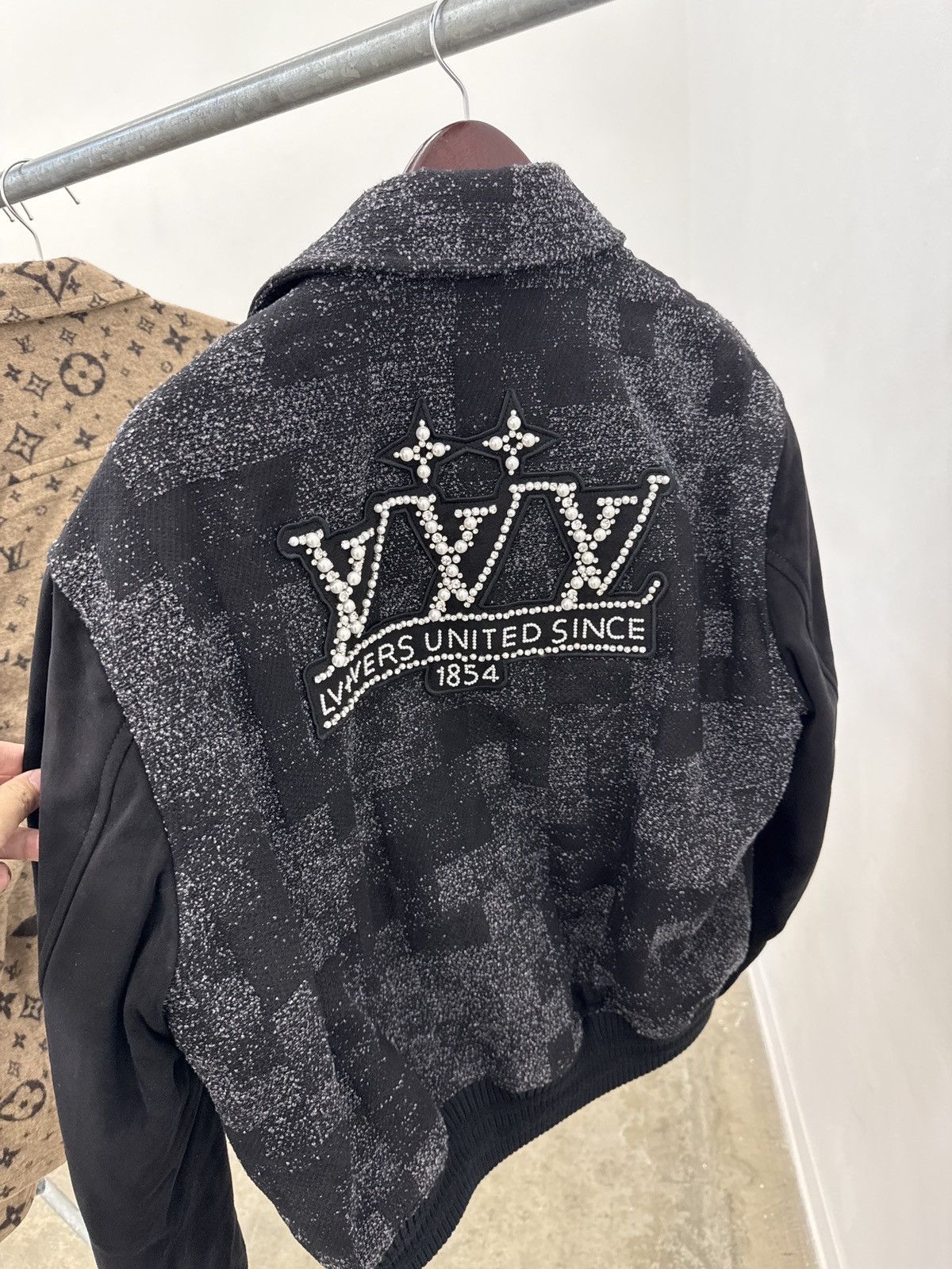 Louis Vuitton Louis Vuitton LV Lovers Varsity Jacket Black