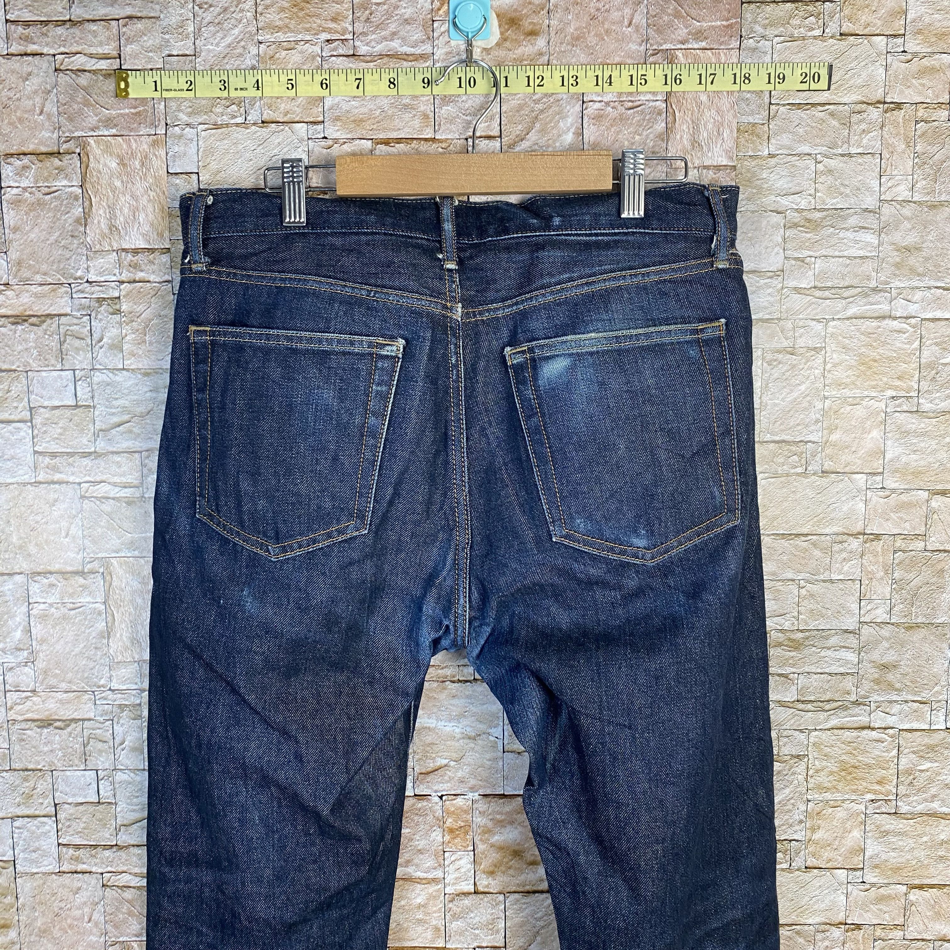 Japanese Brand Uniqlo blue selvedge vintage Denim Pants #7567 Size US 31 - 12 Thumbnail