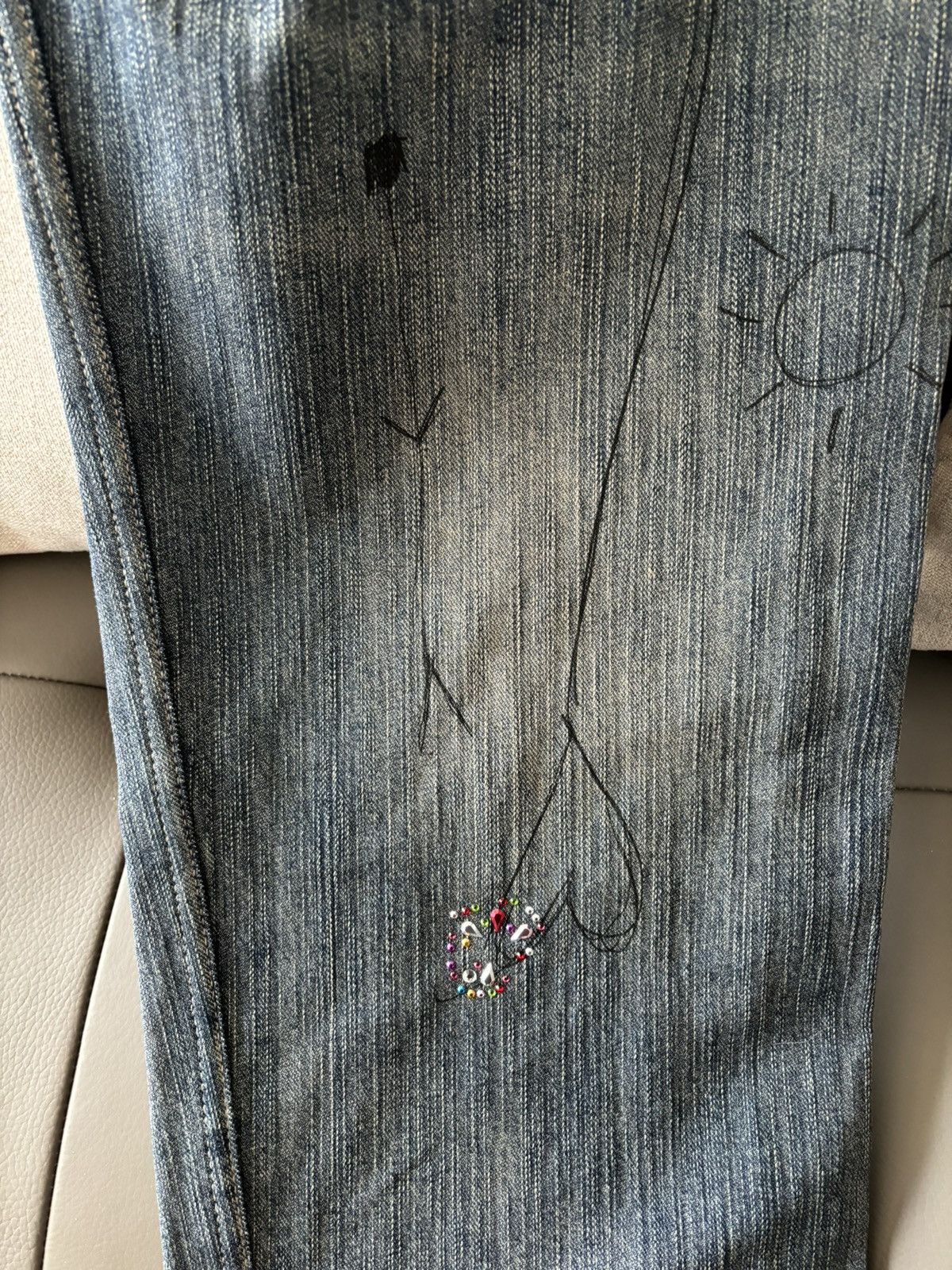 Balenciaga balenciaga crystal denim Size US 30 / EU 46 - 12 Thumbnail