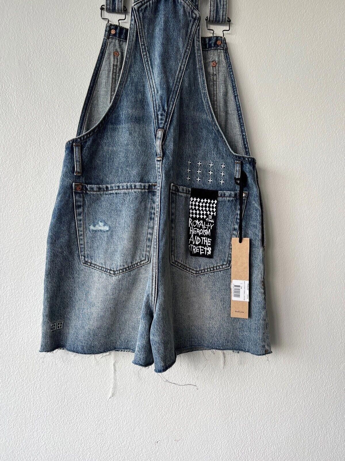 Ksubi new Ksubi womens dress jumpsuit shorts denim overall 24 6 Size 24" / US 00 / IT 34 - 5 Thumbnail