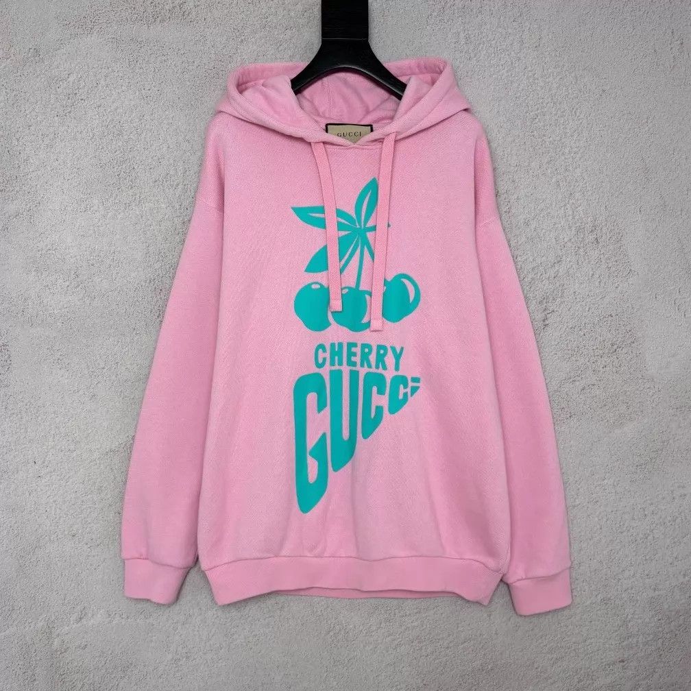 Gucci Gucci Cherry Print Pink Hoodie M Size M / US 6-8 / IT 42-44 - 1 Thumbnail