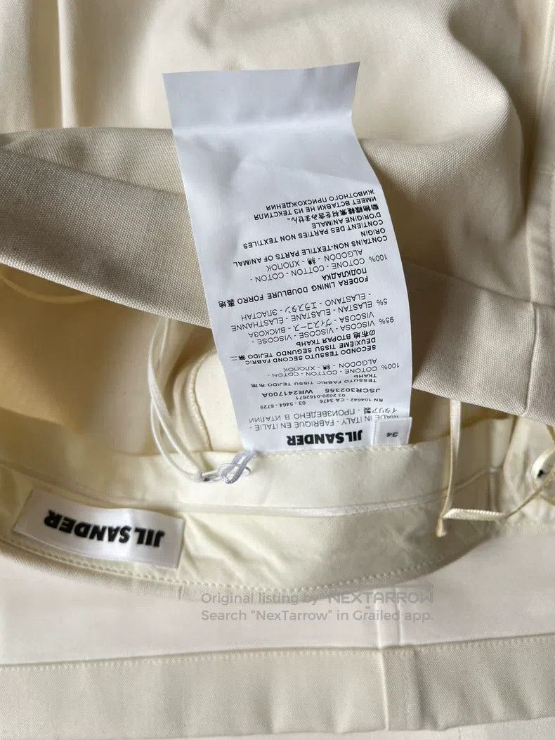 Jil Sander Jil Sander size 34 White Colorblock Capri Pants Size 23" - 6 Thumbnail