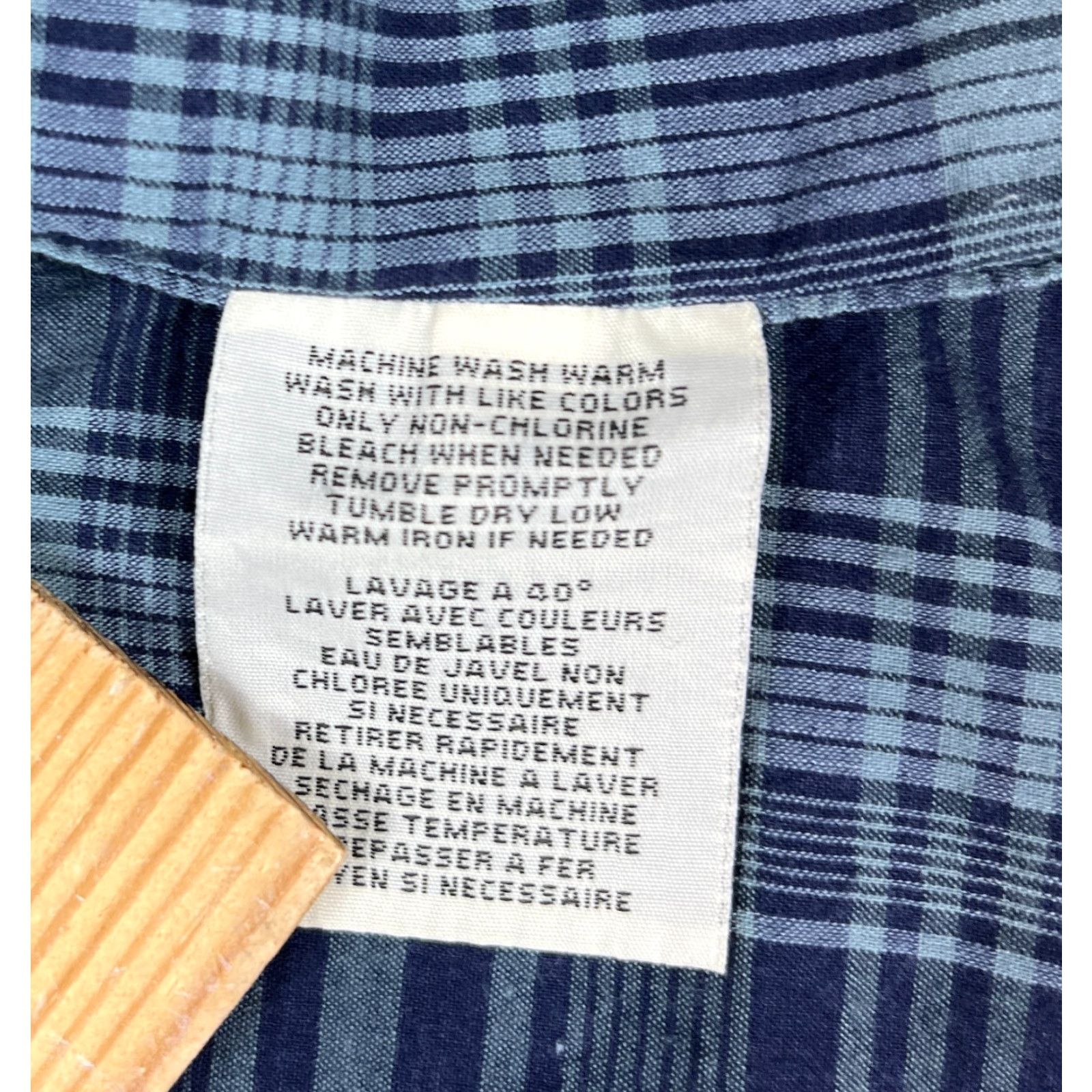 Vintage Ralph Lauren Denim & Supply Button-Up Shirt Plaid XL Mens Blue Cotton Long Sleeve Pocketed, Casual, Classic Fit Size US XL / EU 56 / 4 - 7 Thumbnail