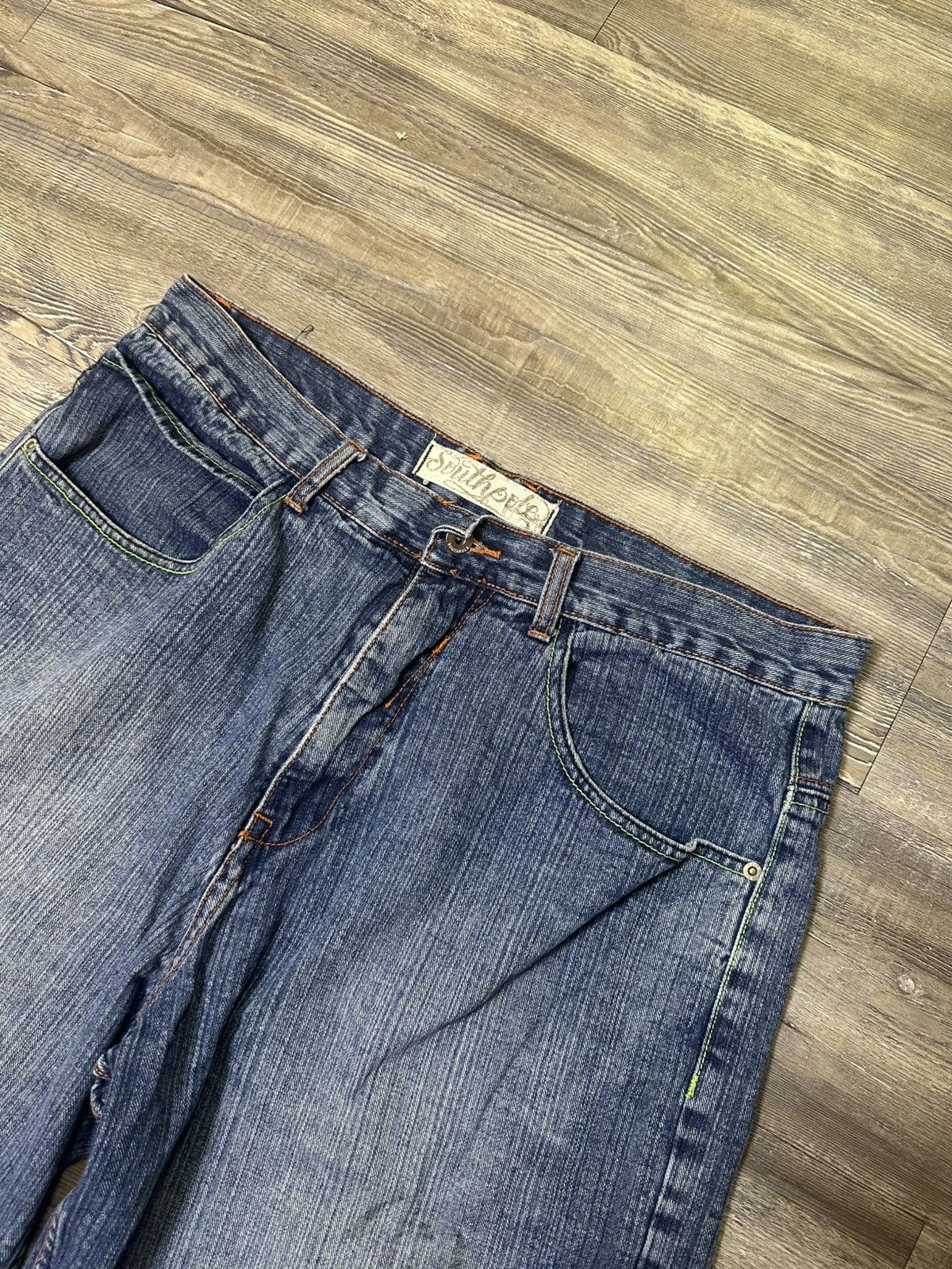 Southpole Y2K baggy Southpole jorts with multi- colored stitching Size US 38 / EU 54 - 6 Thumbnail