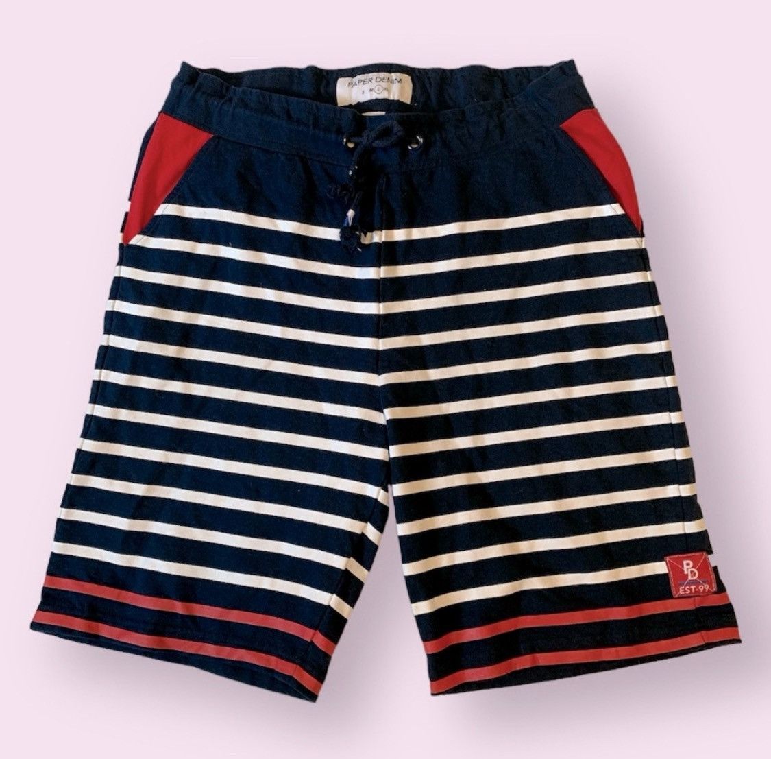 Paper Denim Cloth 100 Cotton Striped Shorts Grailed