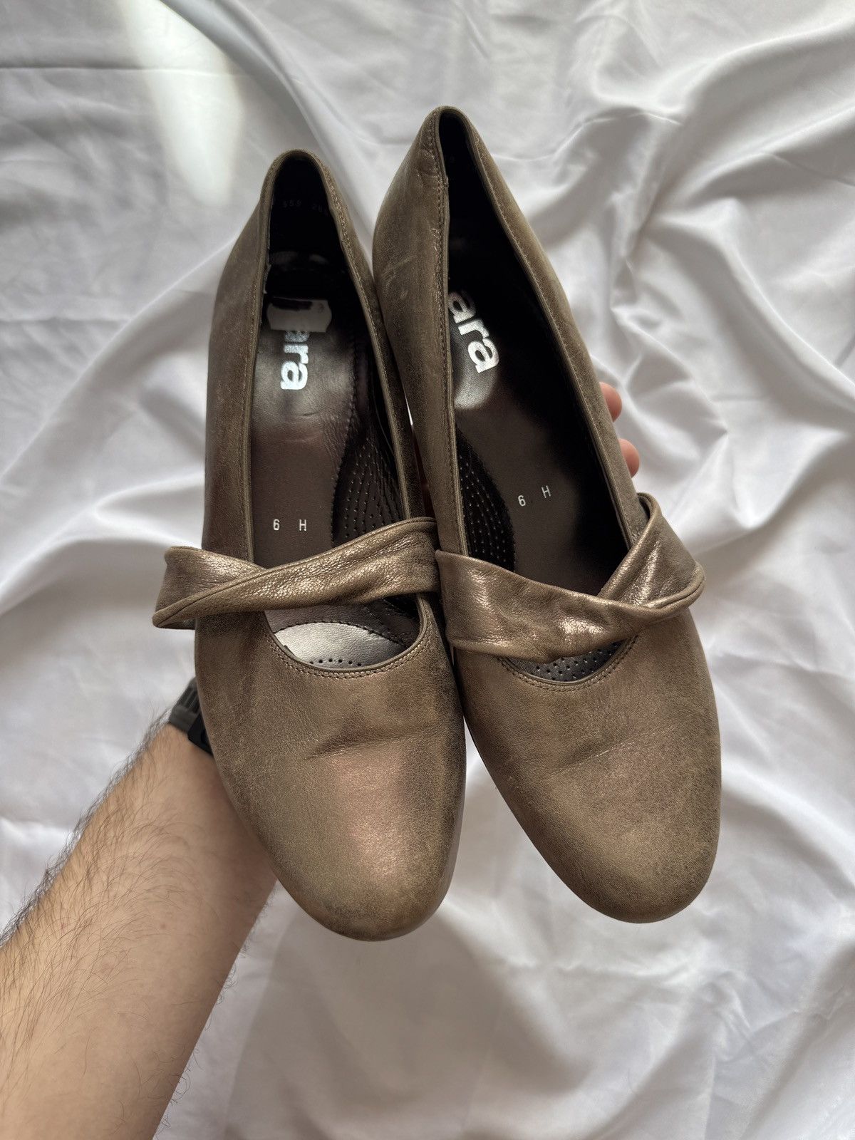 Hysteric Glamour Avant Garde Vintage Real Faded Leather Heel Flat Boots Size US 9 / IT 39 - 4 Thumbnail