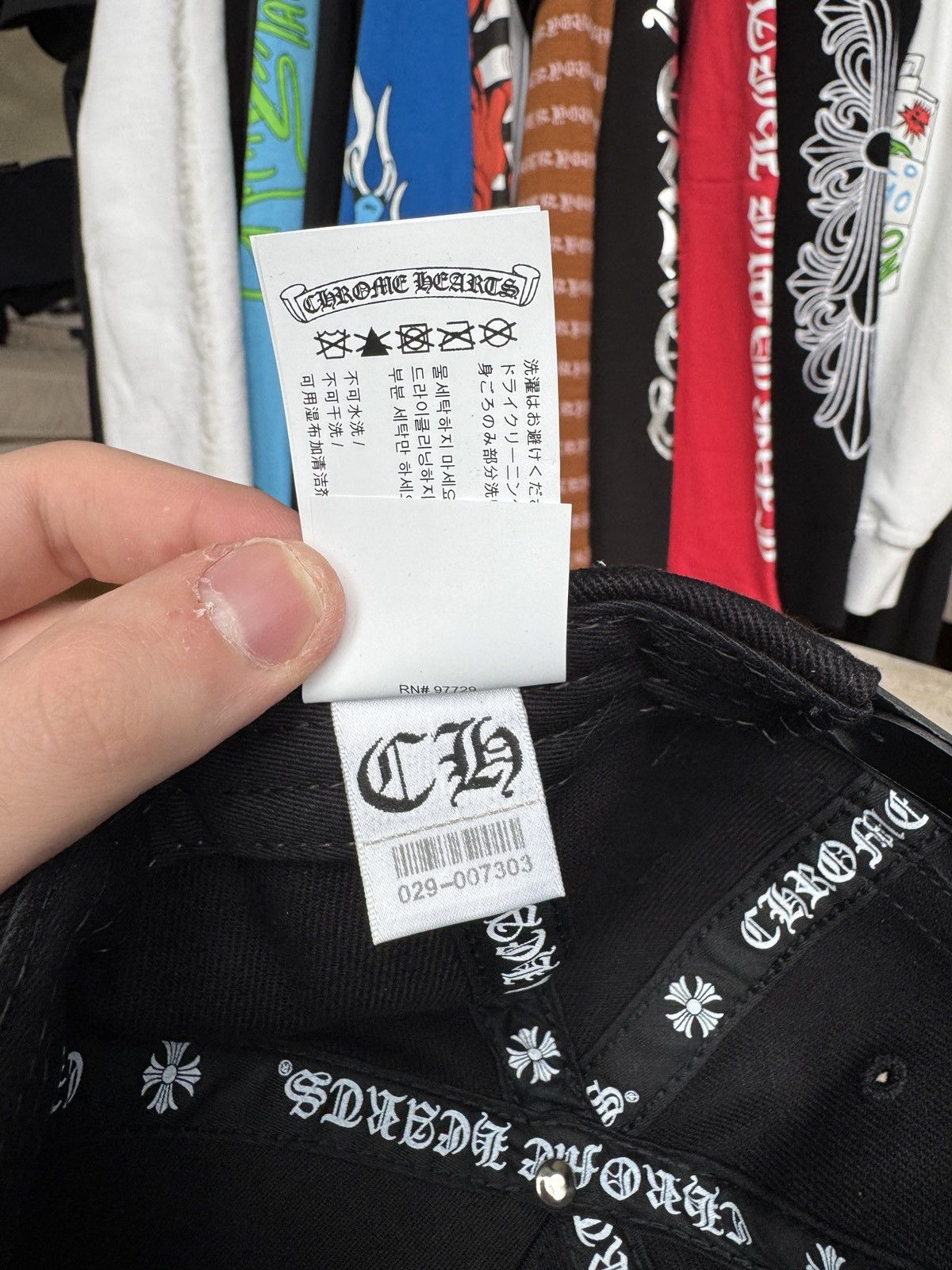Chrome Hearts Chrome Hearts RS3 White Crosses 3 Baseball Hat Size ONE SIZE - 10 Thumbnail