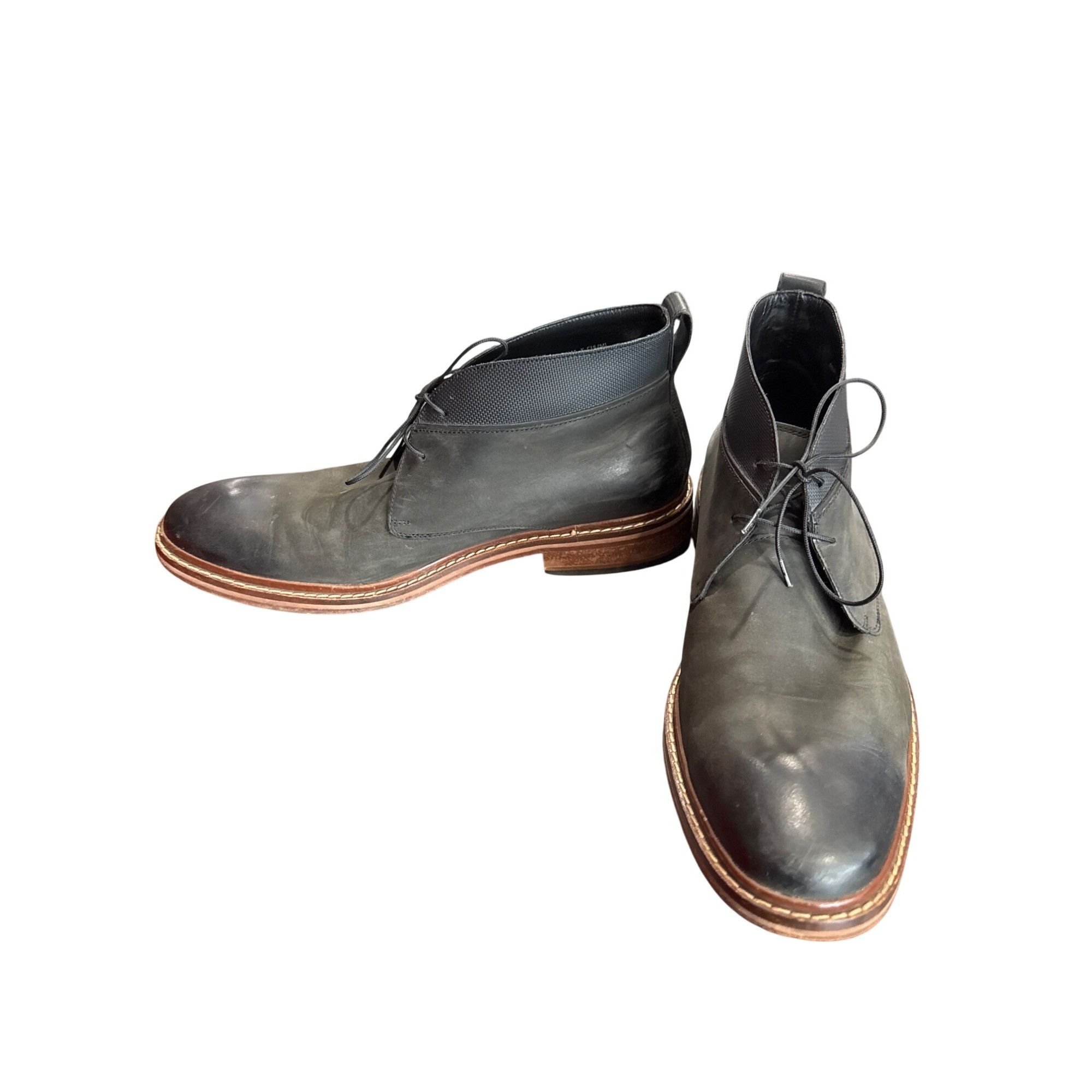 Cole Haan Cole Haan Mens Green Leather Chukka Boots Size 10.5M SKU8118 Size US 10.5 / EU 43-44 - 2 Thumbnail