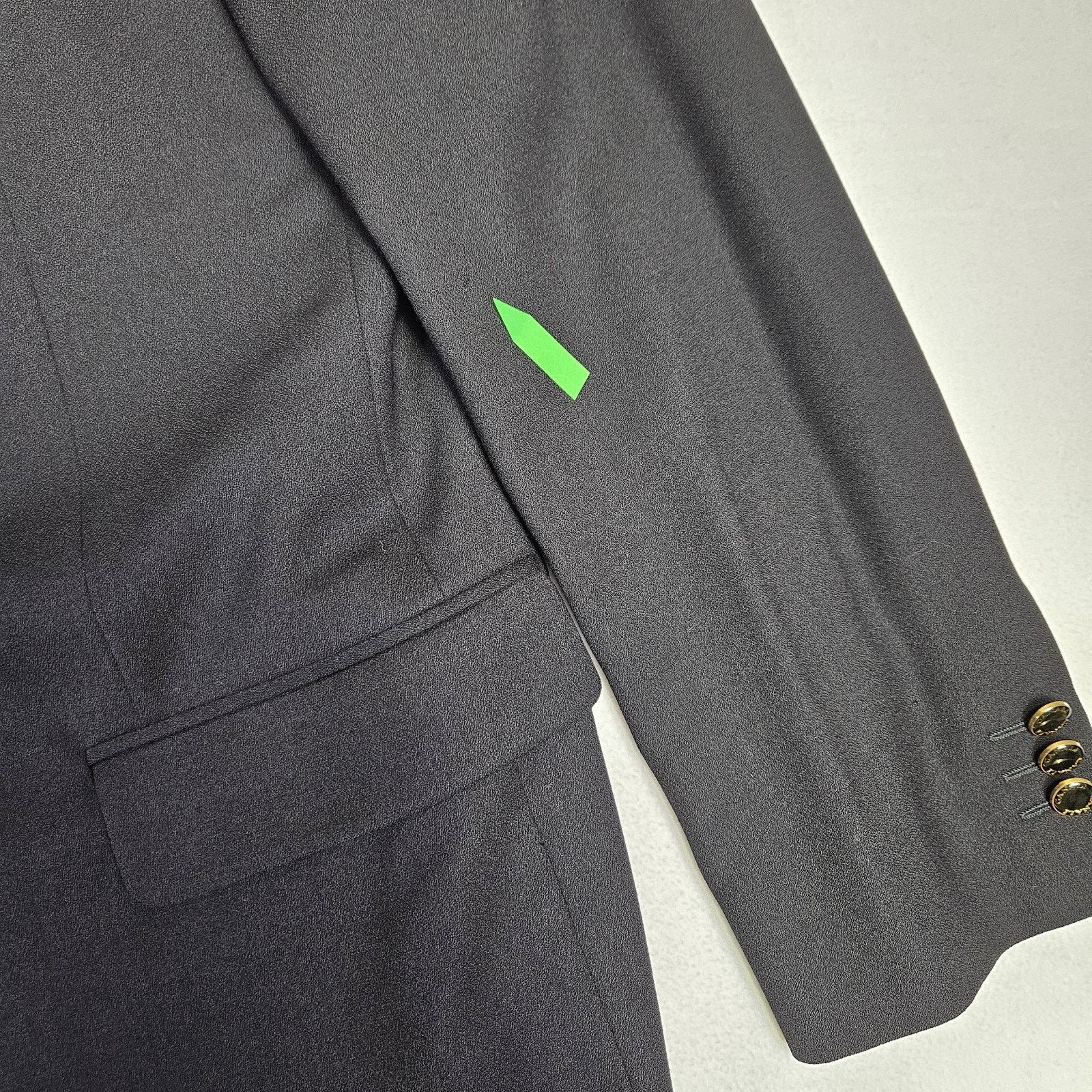 Canali Canali Proposta Enamel Gold Button Vellerian Blazer Italian Size 42L - 12 Thumbnail