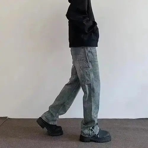 Vintage Faded Wash Denim Jeans, Grunge Jeans, Opium Jeans Size US 32 / EU 48 - 3 Thumbnail