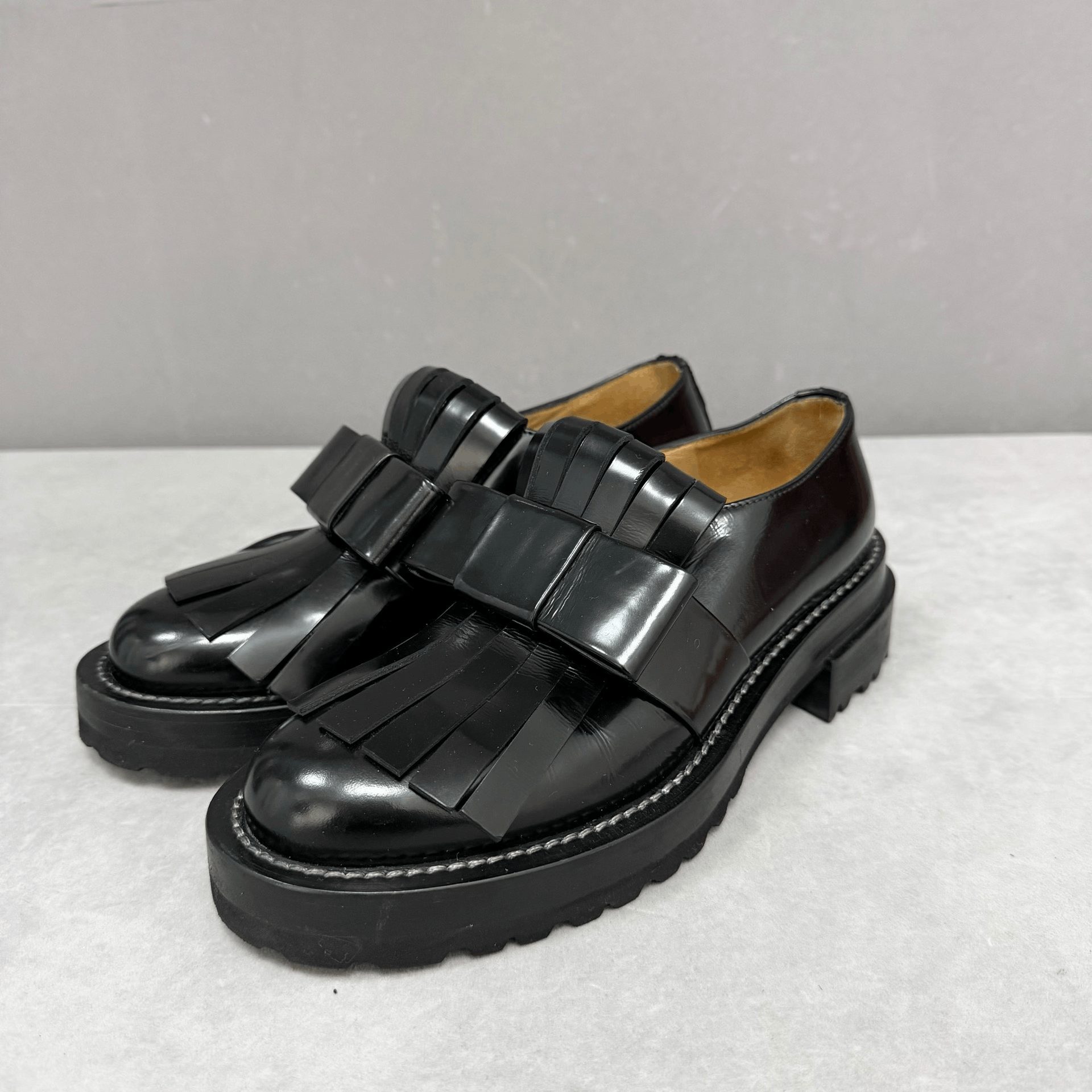 Marni Marni Bow Patent Leather Loafers Size US 6 / IT 36 - 1 Thumbnail