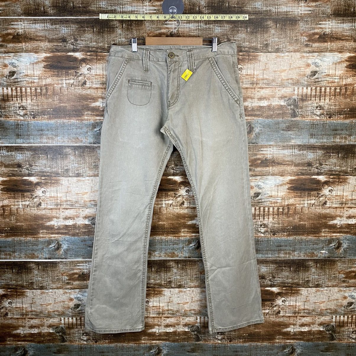 Japanese Brand DL Kiss Mart Beige Casual Pants #C1251 Size US 33 - 1 Thumbnail