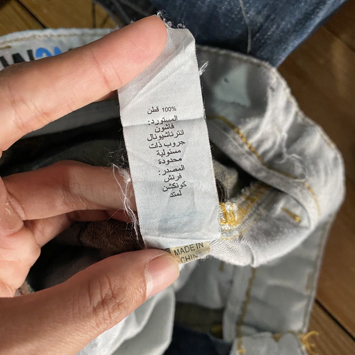 FCUK Vintage FCUK LOOSE CARPENTER Distressed Denim JEANS Size US 32 / EU 48 - 19 Thumbnail
