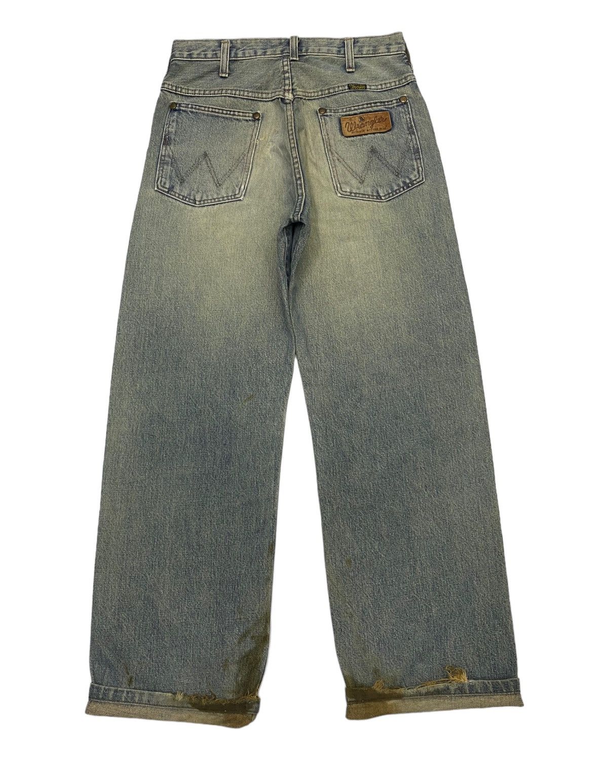 Kapital SELVEDGE DENIM BAGGY WRANGLER 80s FADED DISTRESSED DENIM Size US 27 - 2 Thumbnail