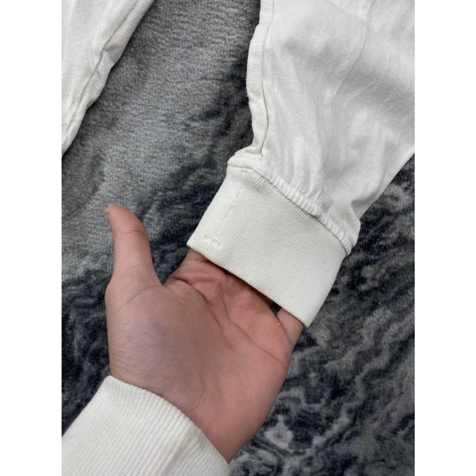 Stone Island Stone Island T-Shirt Long Sleeve Men L Beige Cotton Logo Crew Neck Size US L / EU 52-54 / 3 - 4 Thumbnail