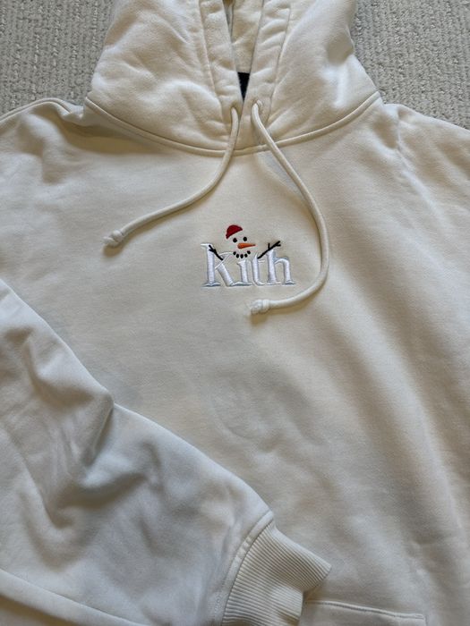 Kith Kith Serif Snowman Hoodie - Sandrift L | Grailed