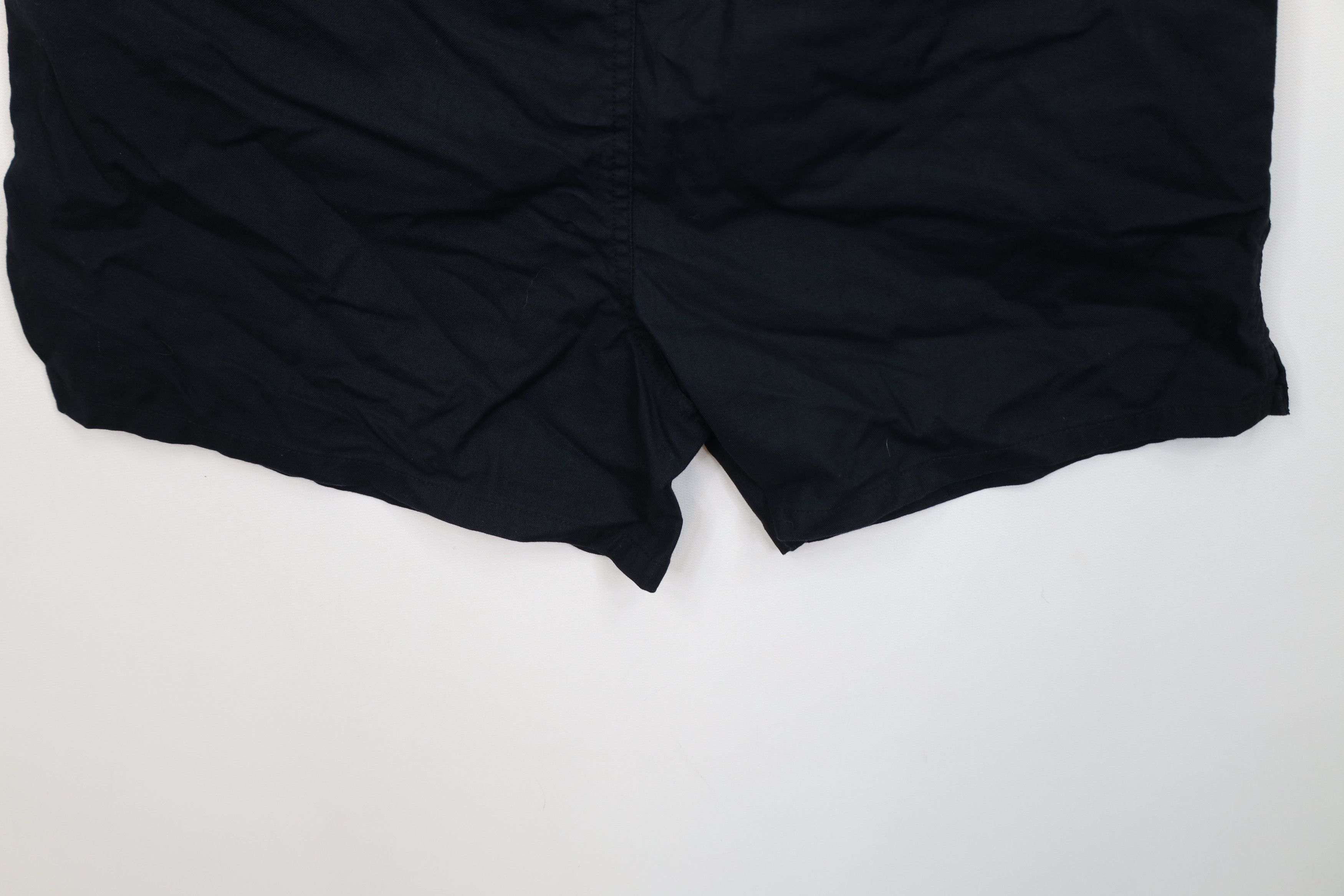 Vintage Vintage 90s Streetwear Above Knee Lined Shorts Black Cotton Size US 32 / EU 48 - 10 Thumbnail