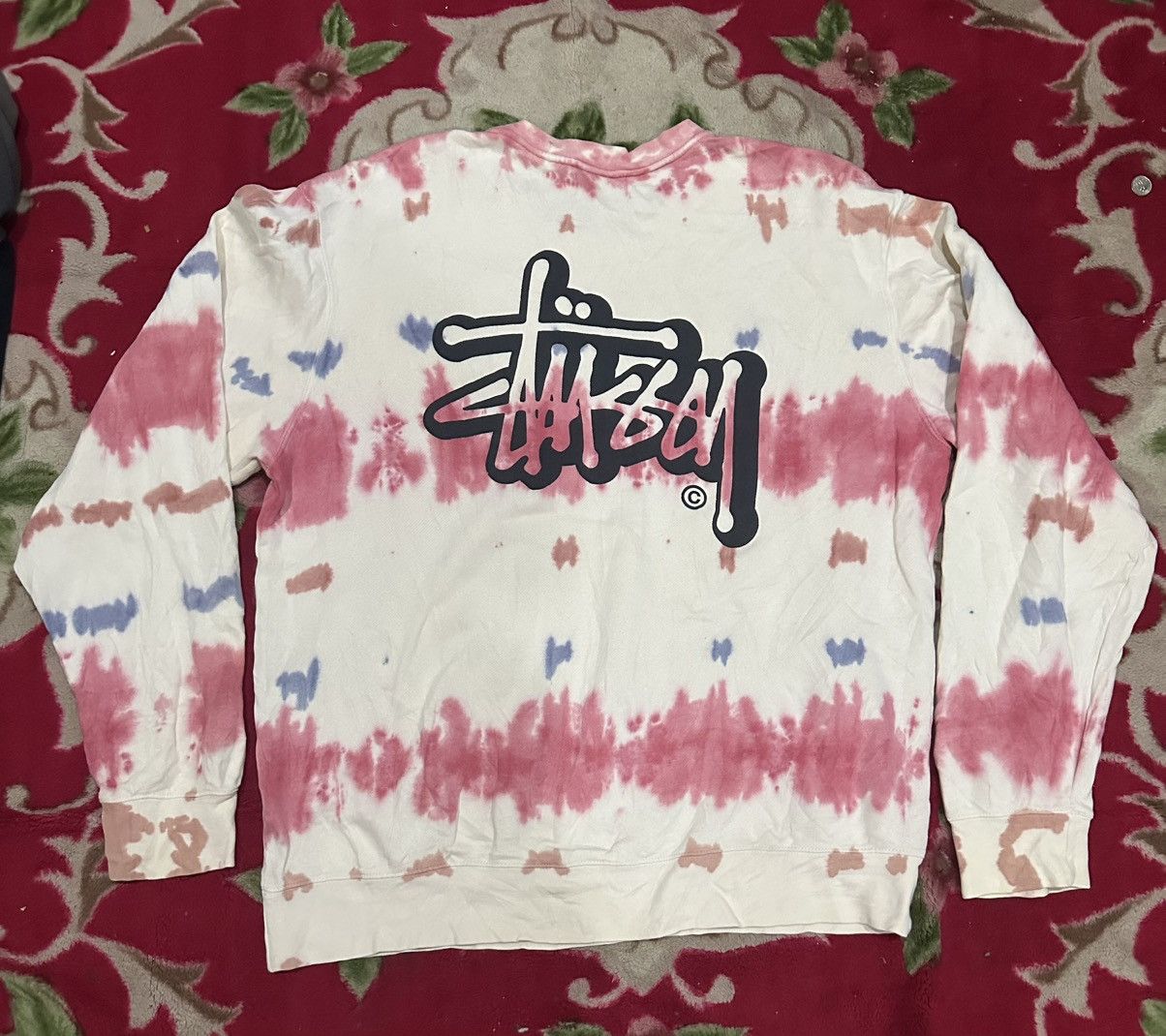 Stussy Stussy Tie-Dye Ceewneck Sweatshirt XL Size US XL / EU 56 / 4 - 1 Thumbnail
