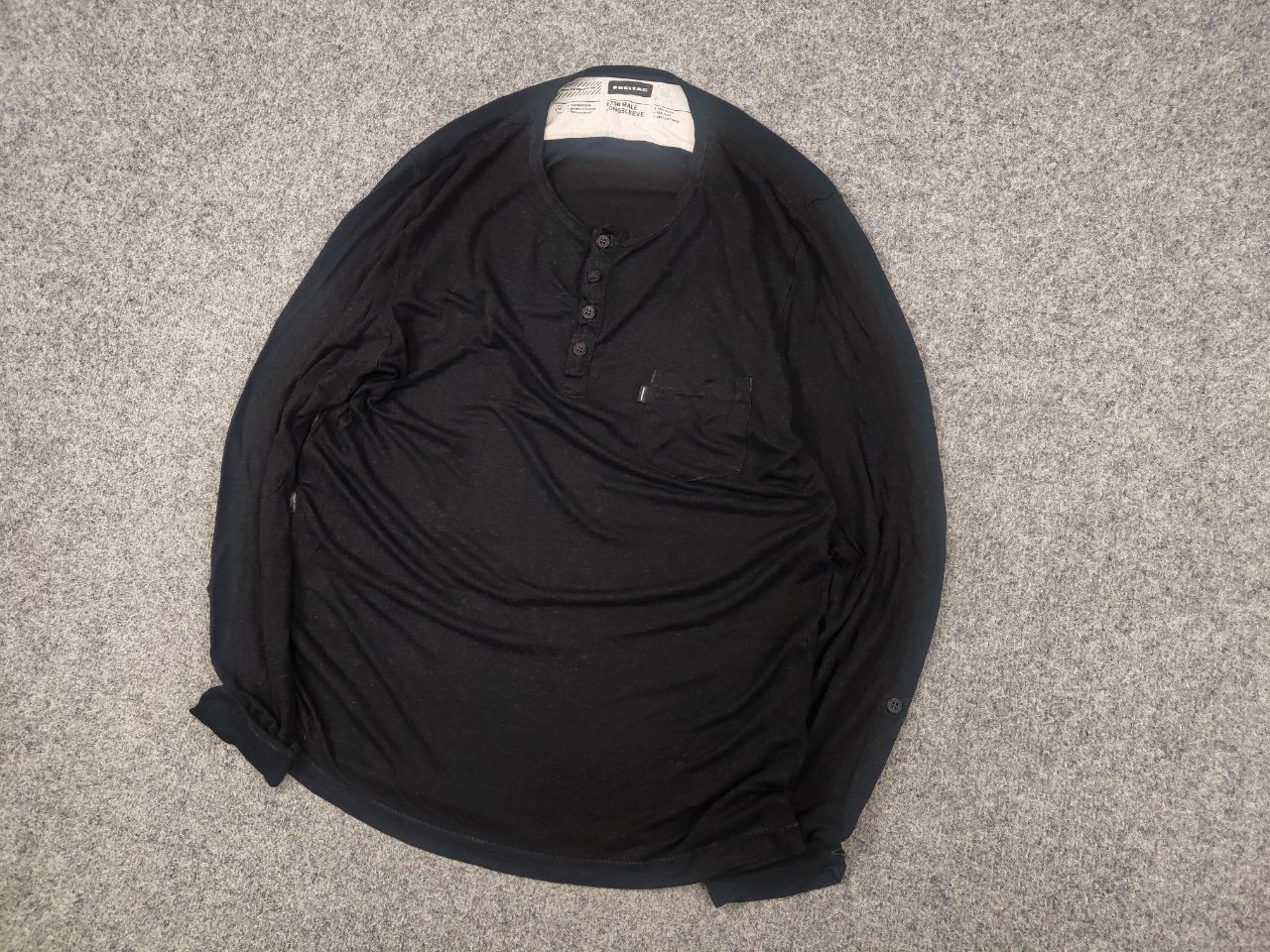 Freitag Freitag E750 Male Black Linen-Modal true hemp Long sleeve Size US M / EU 48-50 / 2 - 3 Thumbnail