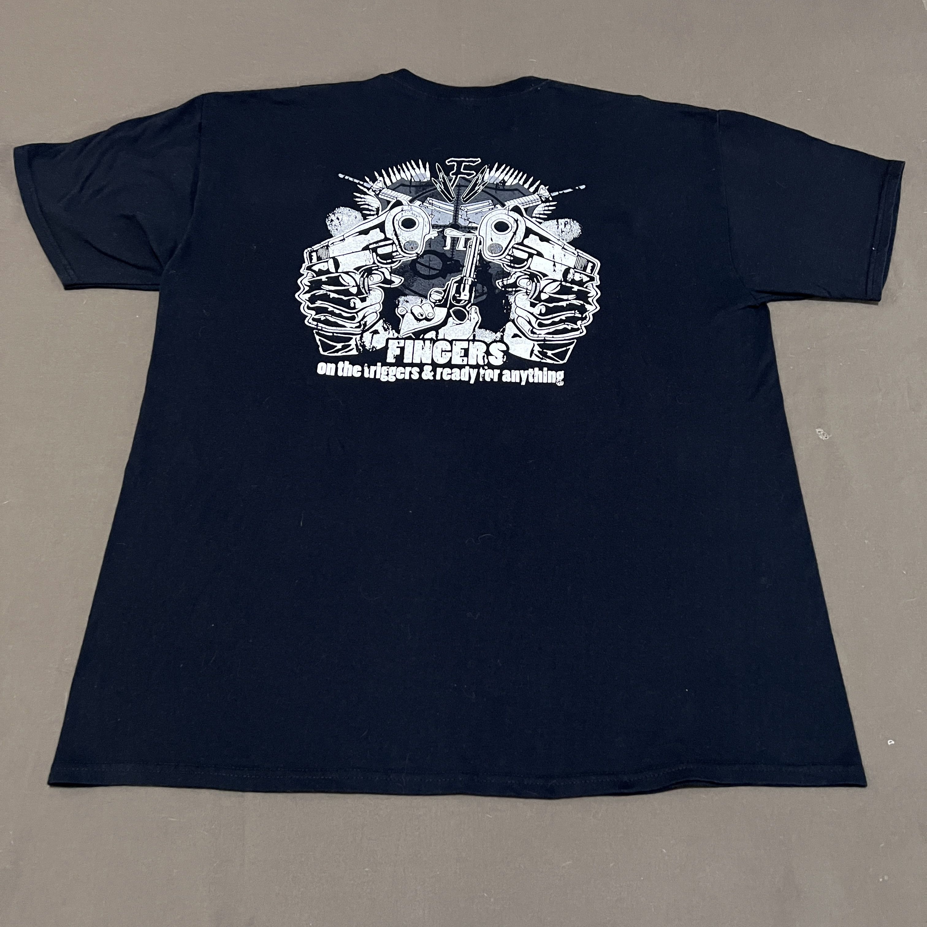 Vintage Vintage Y2K Team fingers on the trigger Promo Tee XL Gun Size US XL / EU 56 / 4 - 2 Thumbnail