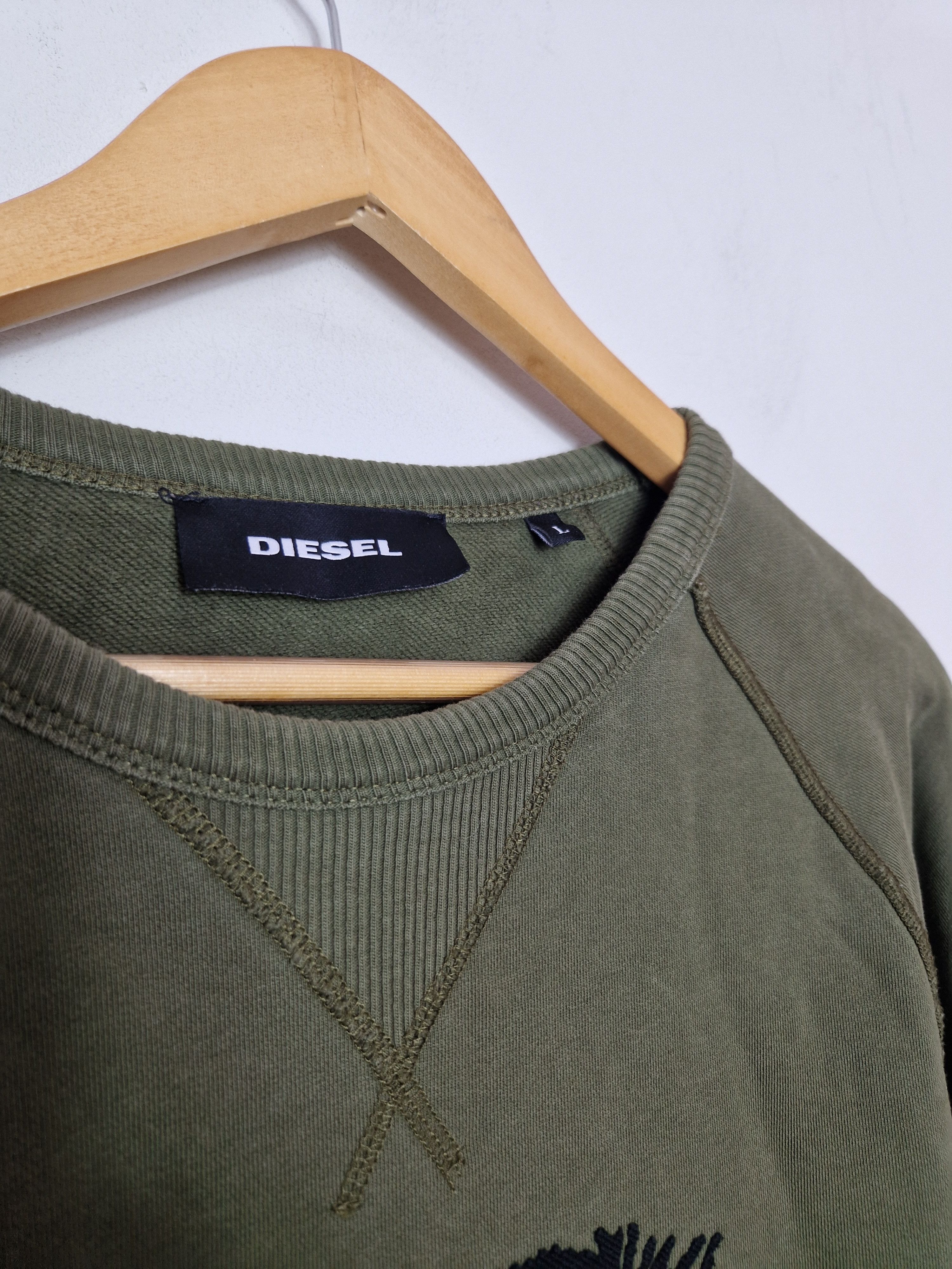 Diesel Vintage Diesel Hoodie Big Punk Head Print Y2K Japanese Size US L / EU 52-54 / 3 - 3 Thumbnail