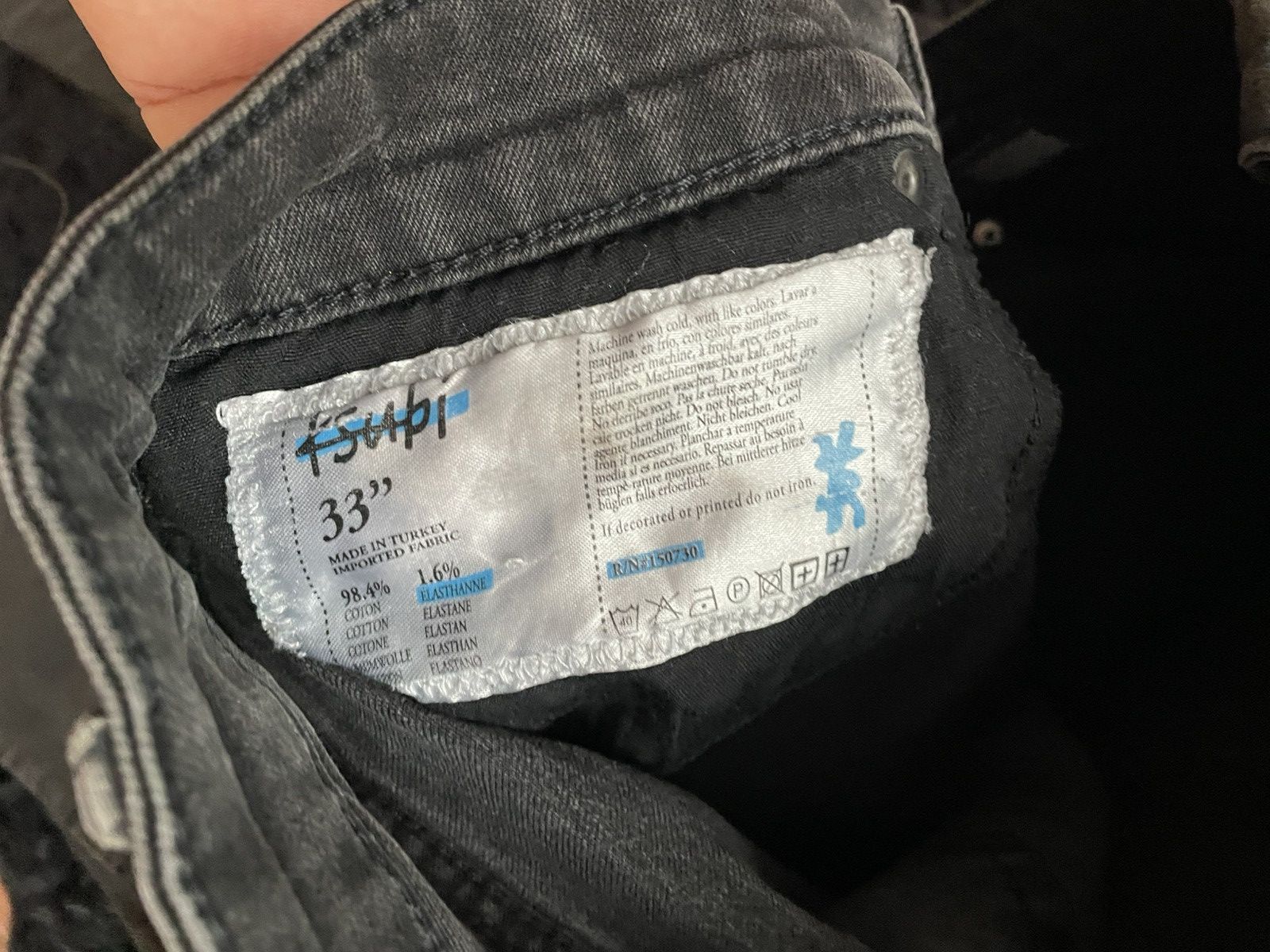 Ksubi Ksubi Washed Black Denim Size US 33 - 4 Thumbnail