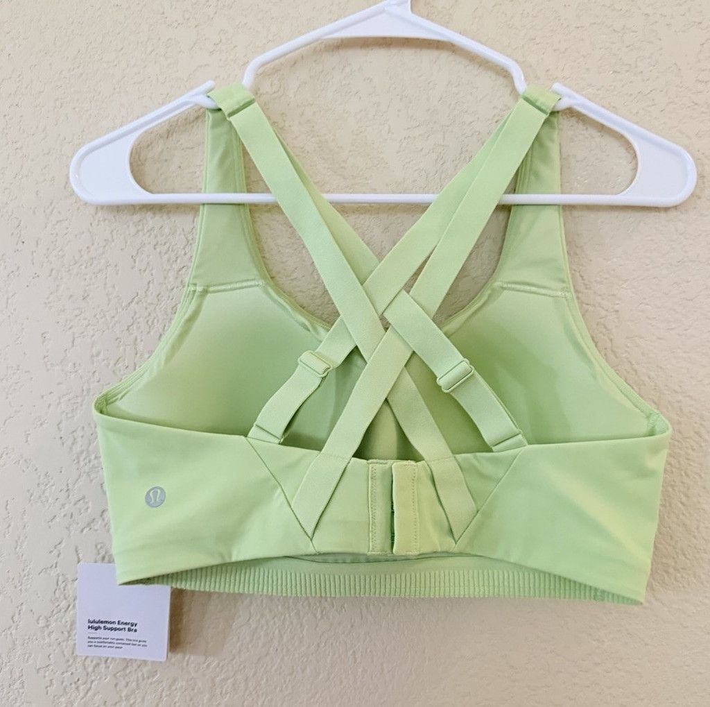 Lululemon LULULEMON ENERGY HIGH SUPPORT BRA LEMONGRASS SIZE 38DD NWT Size XL / US 12-14 / IT 48-50 - 1 Thumbnail