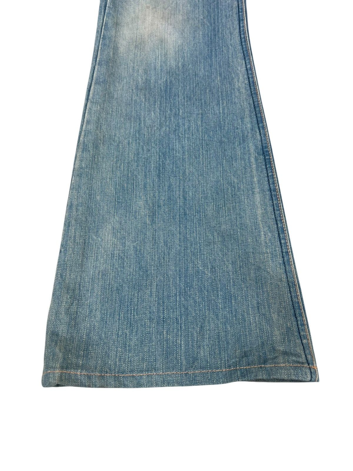 If Six Was Nine Dirty Mud Denim Vintage Acoustic Japan Flare Jeans Size US 31 - 10 Thumbnail