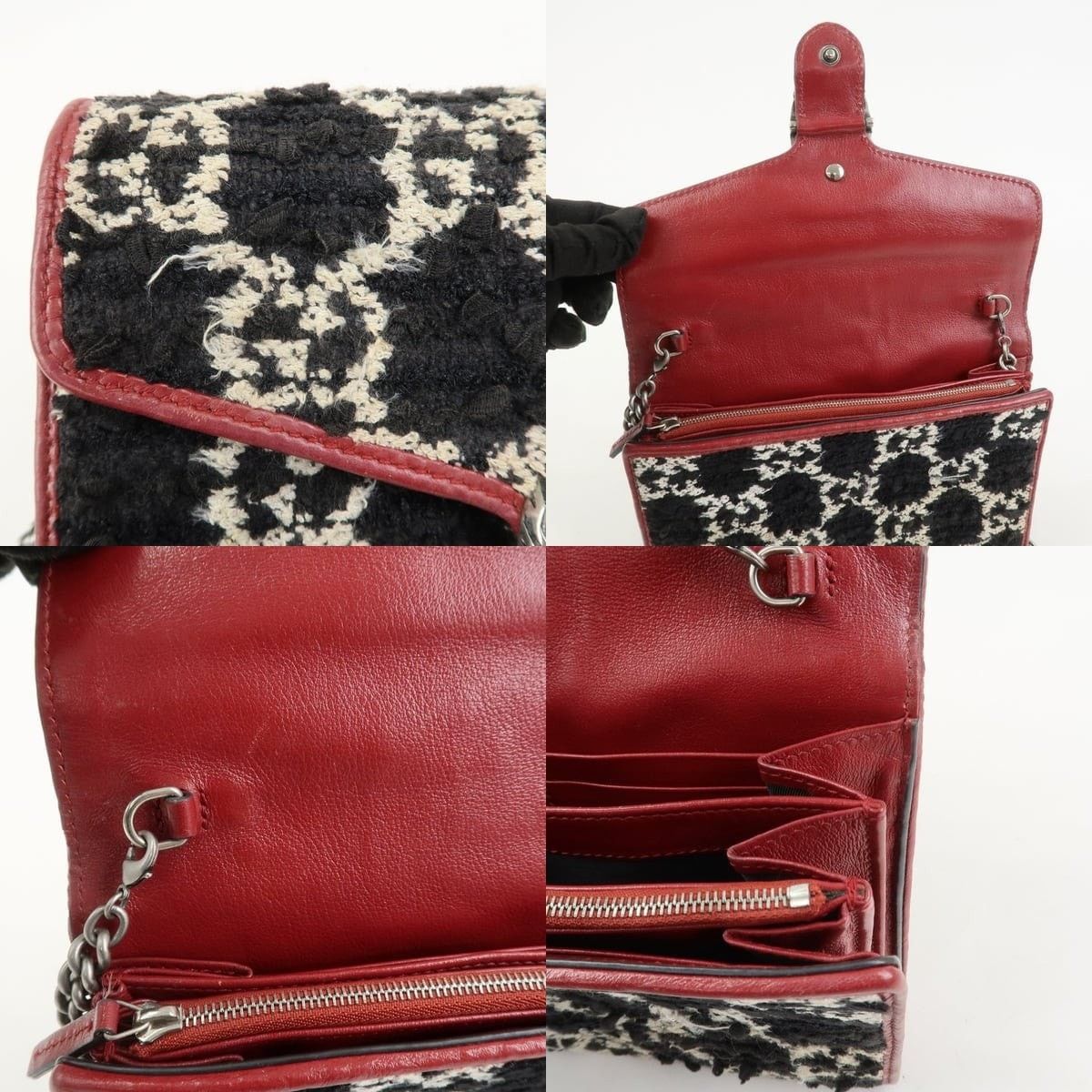 Gucci Gucci Dionysus Shoulder Bag Tweed Black Size ONE SIZE - 6 Thumbnail