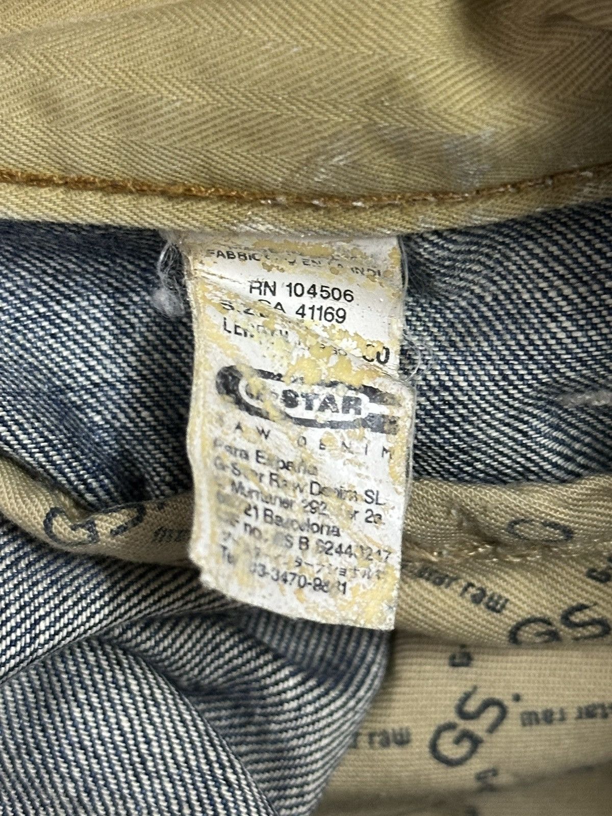 G-Star Vintage Japanese G Star Raw Blue Wash Distress Loose Jeans Size US 32 / EU 48 - 10 Thumbnail