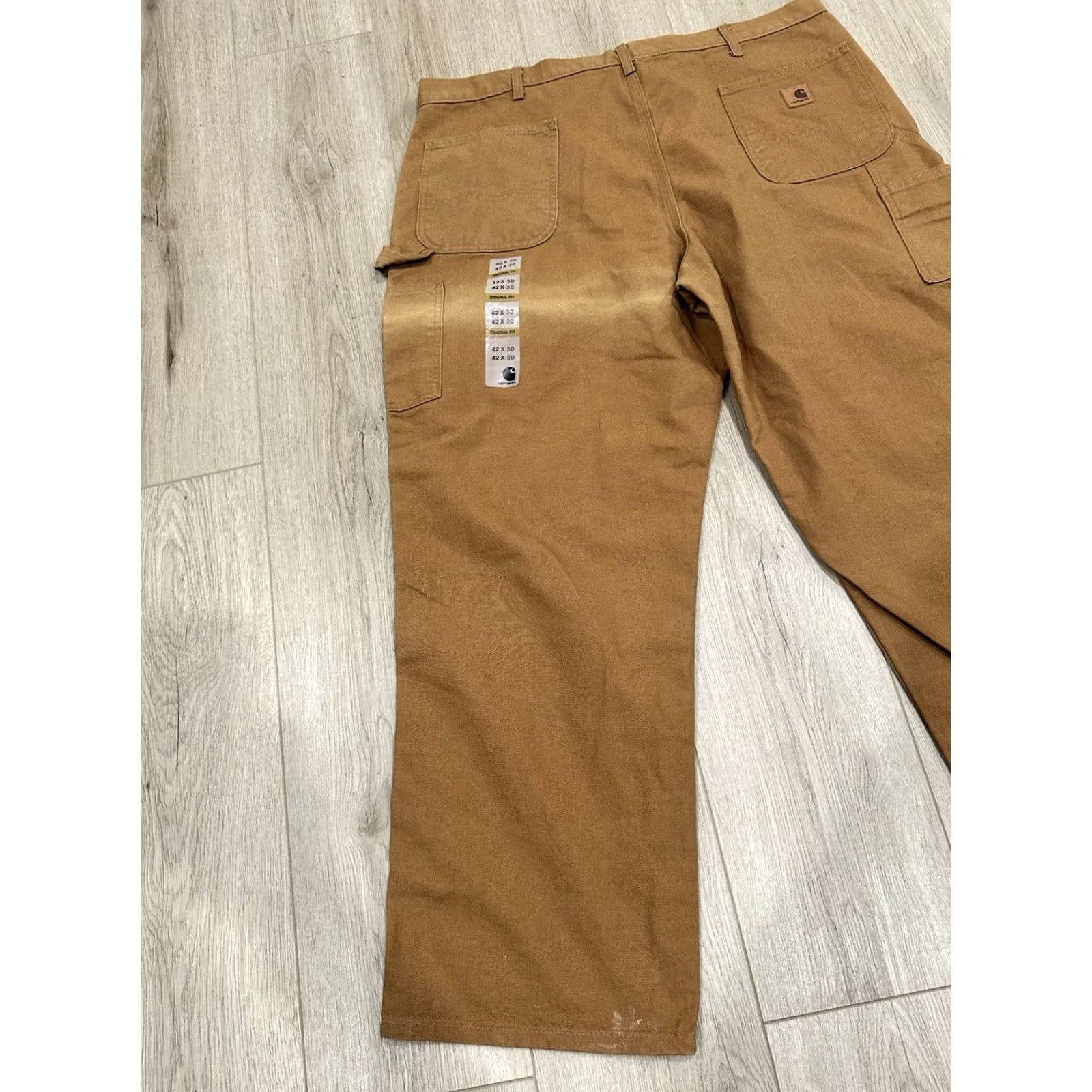 Carhartt Carhartt Pants Mens 42 Brown Duck Canvas Size 42x30 Dungaree Fit Workwear B11 BRN Size US 42 / EU 58 - 3 Thumbnail